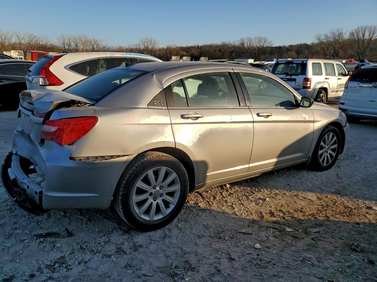 2013 Chrysler 200 Touring Silver vin: 1C3CCBBG7DN527489