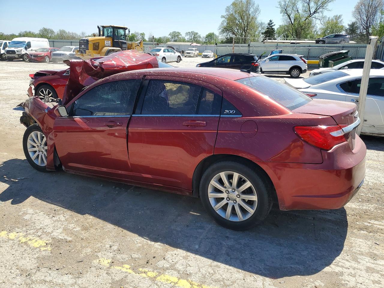 2012 Chrysler 200 Touring Бордовый vin: 1C3CCBBG8CN205992