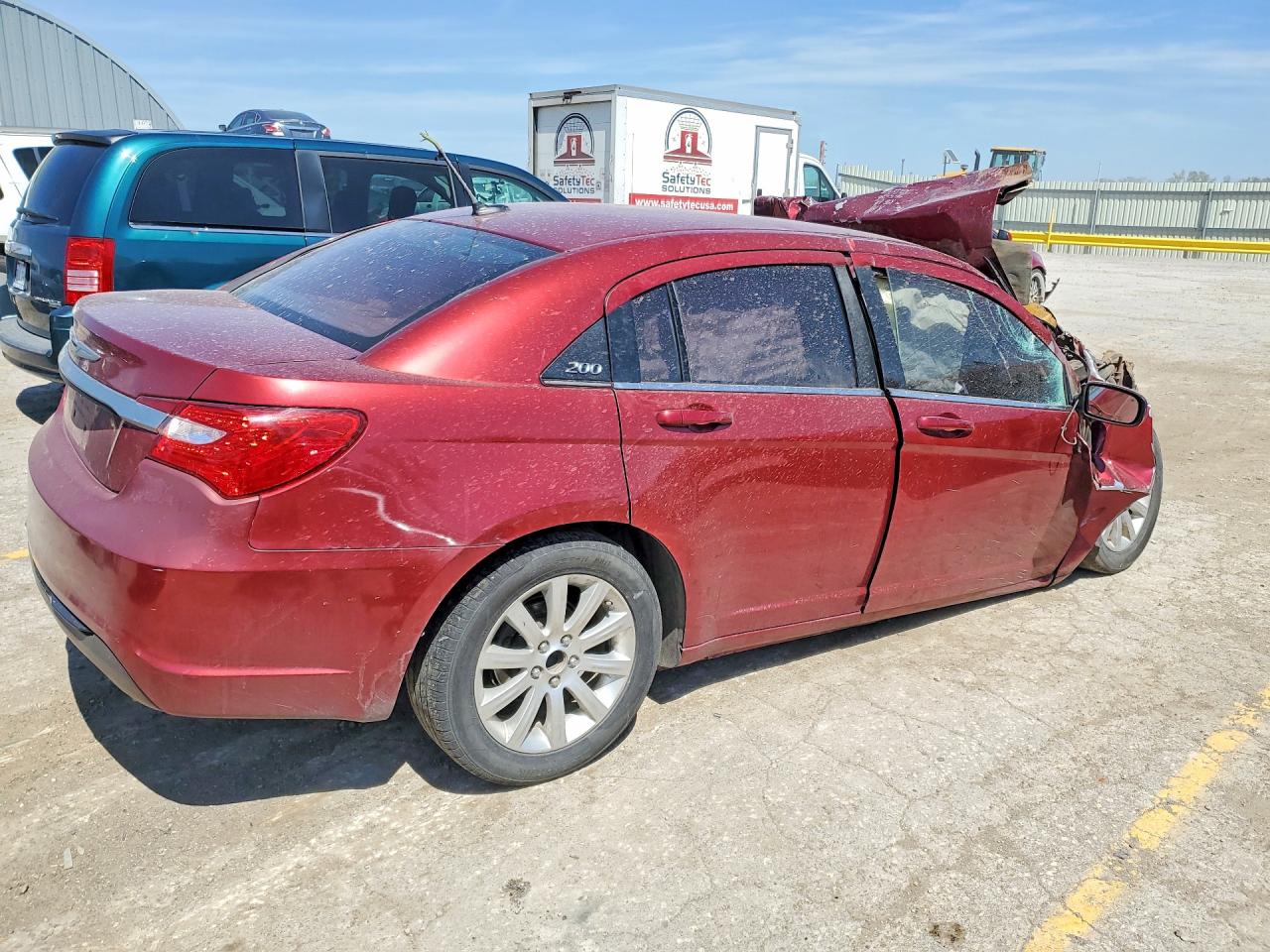 2012 Chrysler 200 Touring Бордовый vin: 1C3CCBBG8CN205992