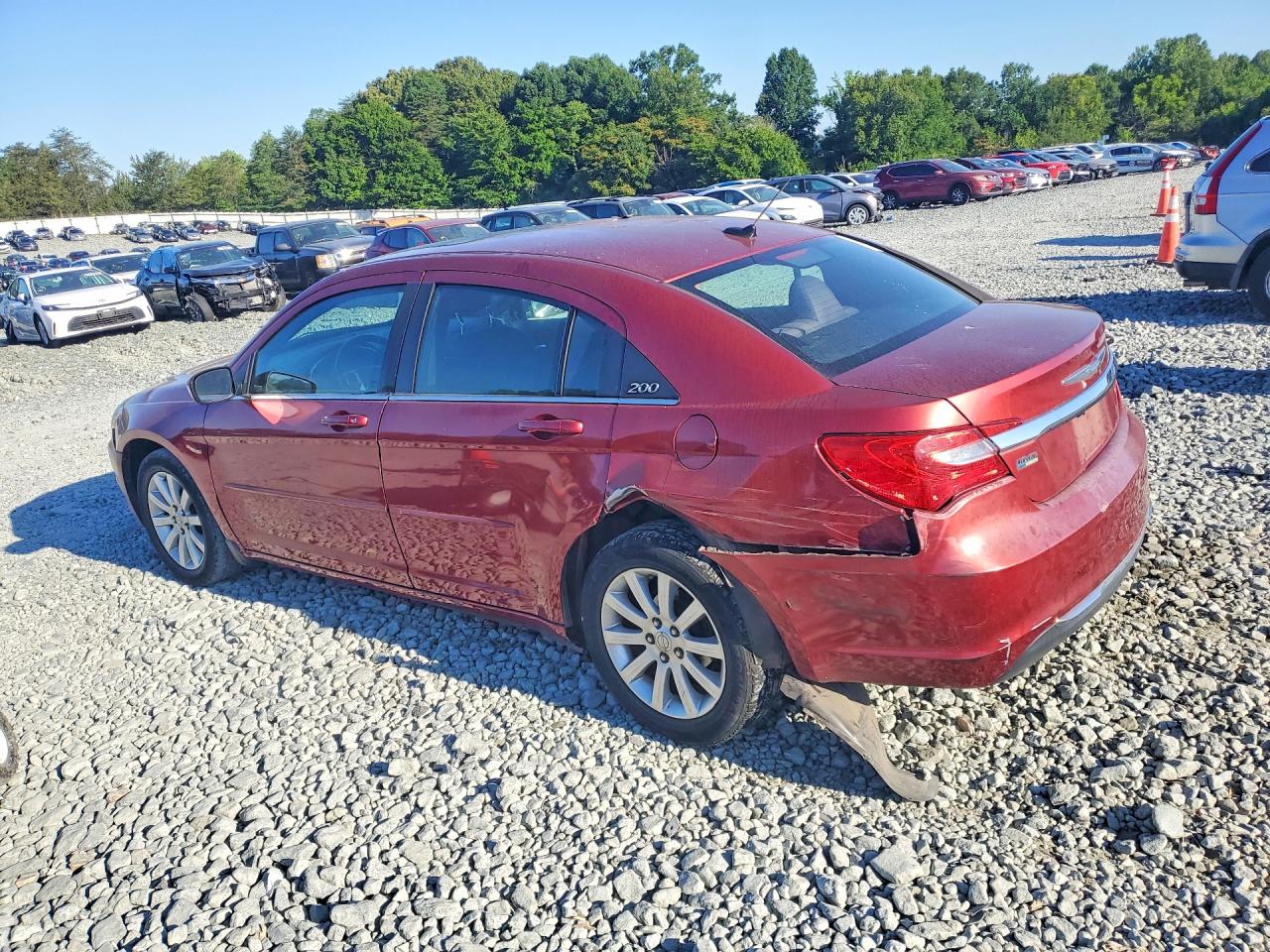 2013 Chrysler 200 Touring Burgundy vin: 1C3CCBBG8DN678664