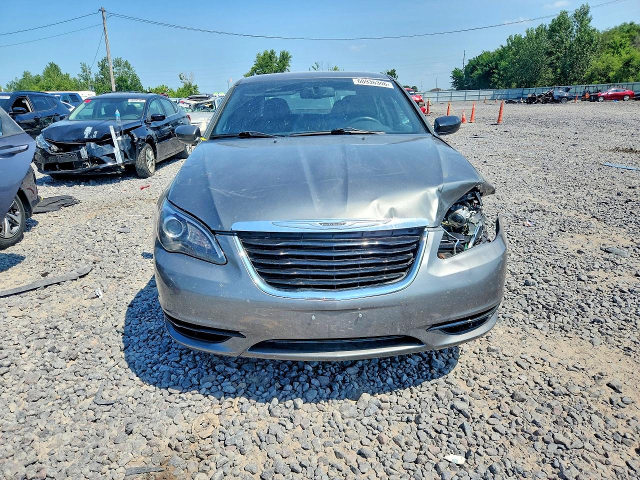 2012 Chrysler 200 Touring Gray vin: 1C3CCBBG9CN296271