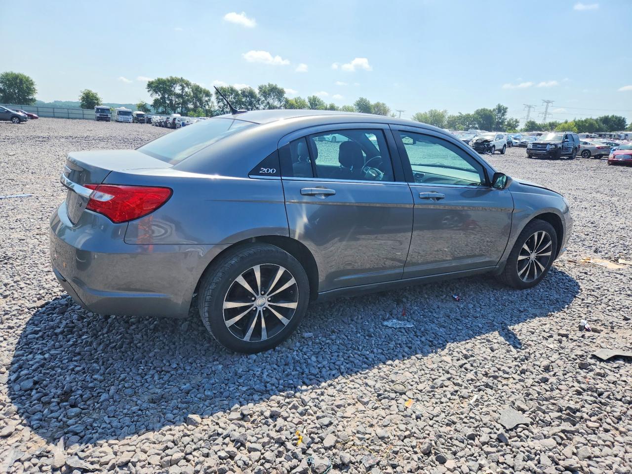 2012 Chrysler 200 Touring Gray vin: 1C3CCBBG9CN296271