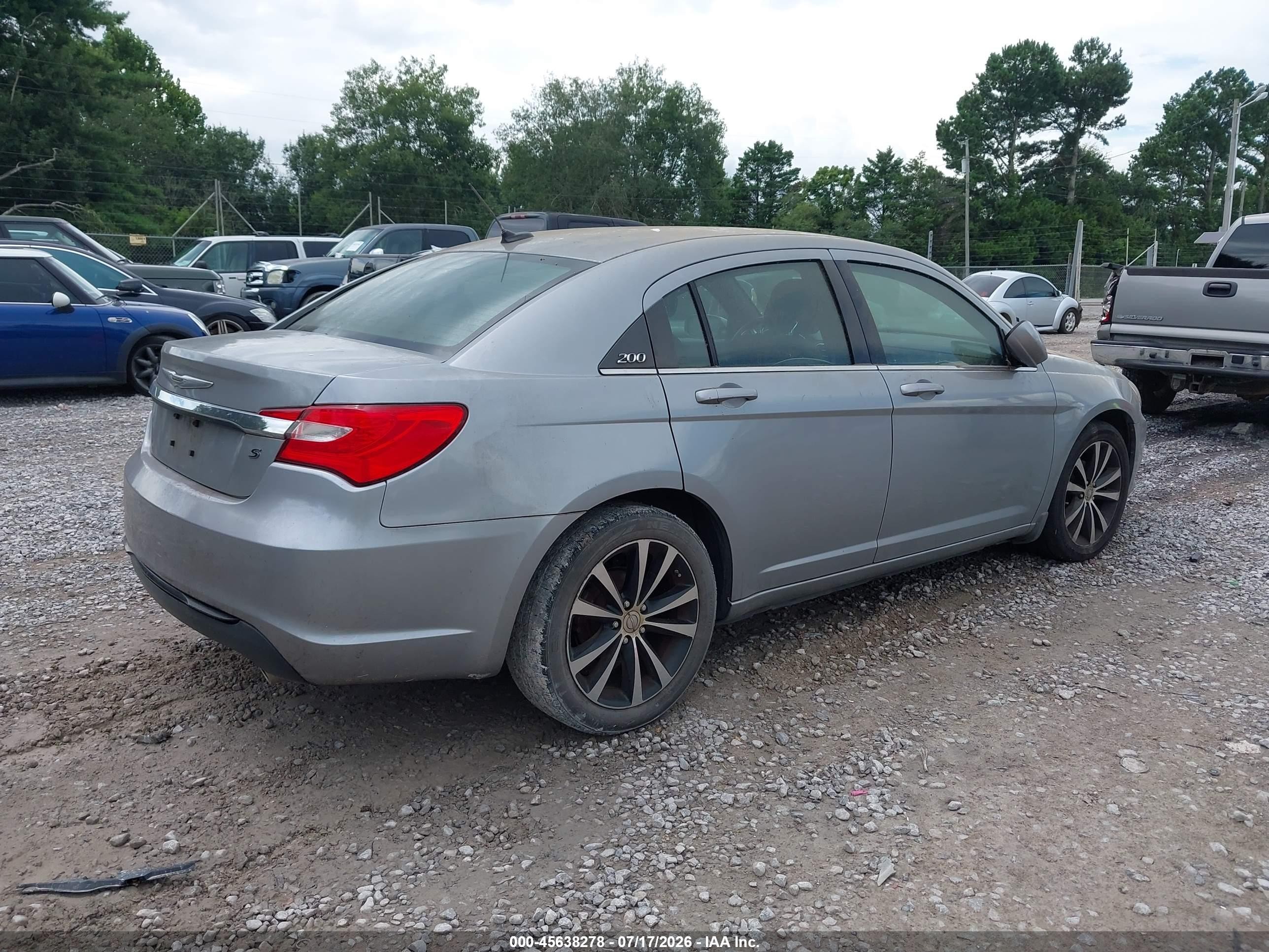2014 Chrysler 200 Touring Gray vin: 1C3CCBBG9EN120002