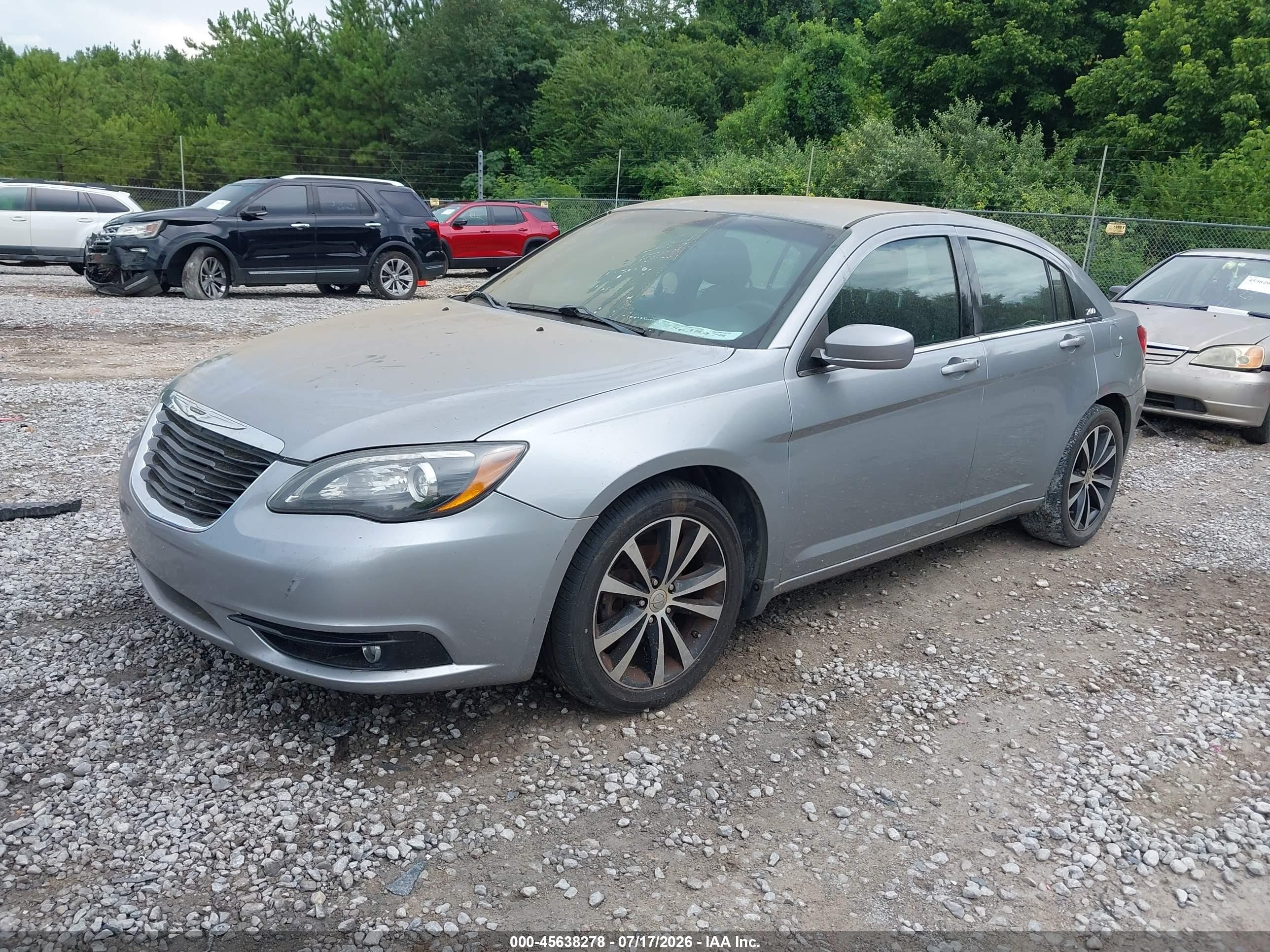 2014 Chrysler 200 Touring Gray vin: 1C3CCBBG9EN120002