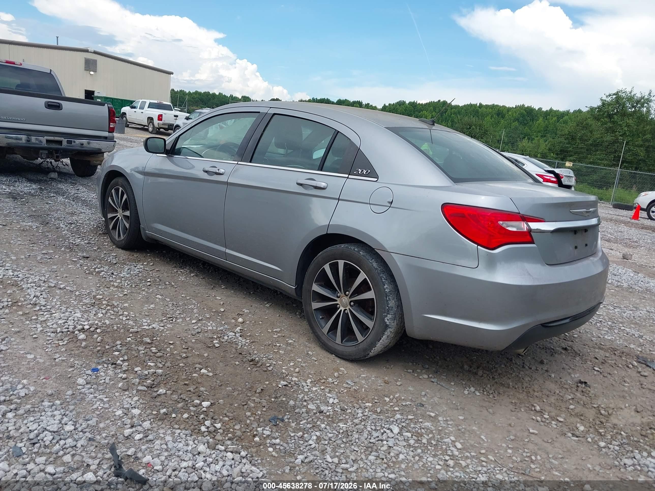 2014 Chrysler 200 Touring Gray vin: 1C3CCBBG9EN120002