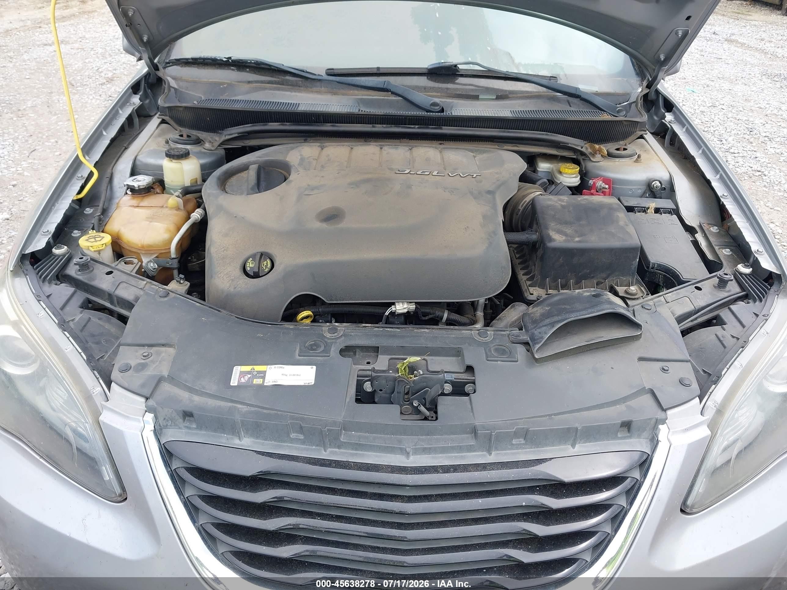 2014 Chrysler 200 Touring Gray vin: 1C3CCBBG9EN120002