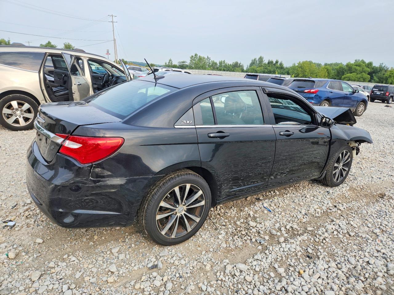 2013 Chrysler 200 Touring Black vin: 1C3CCBBGXDN747354