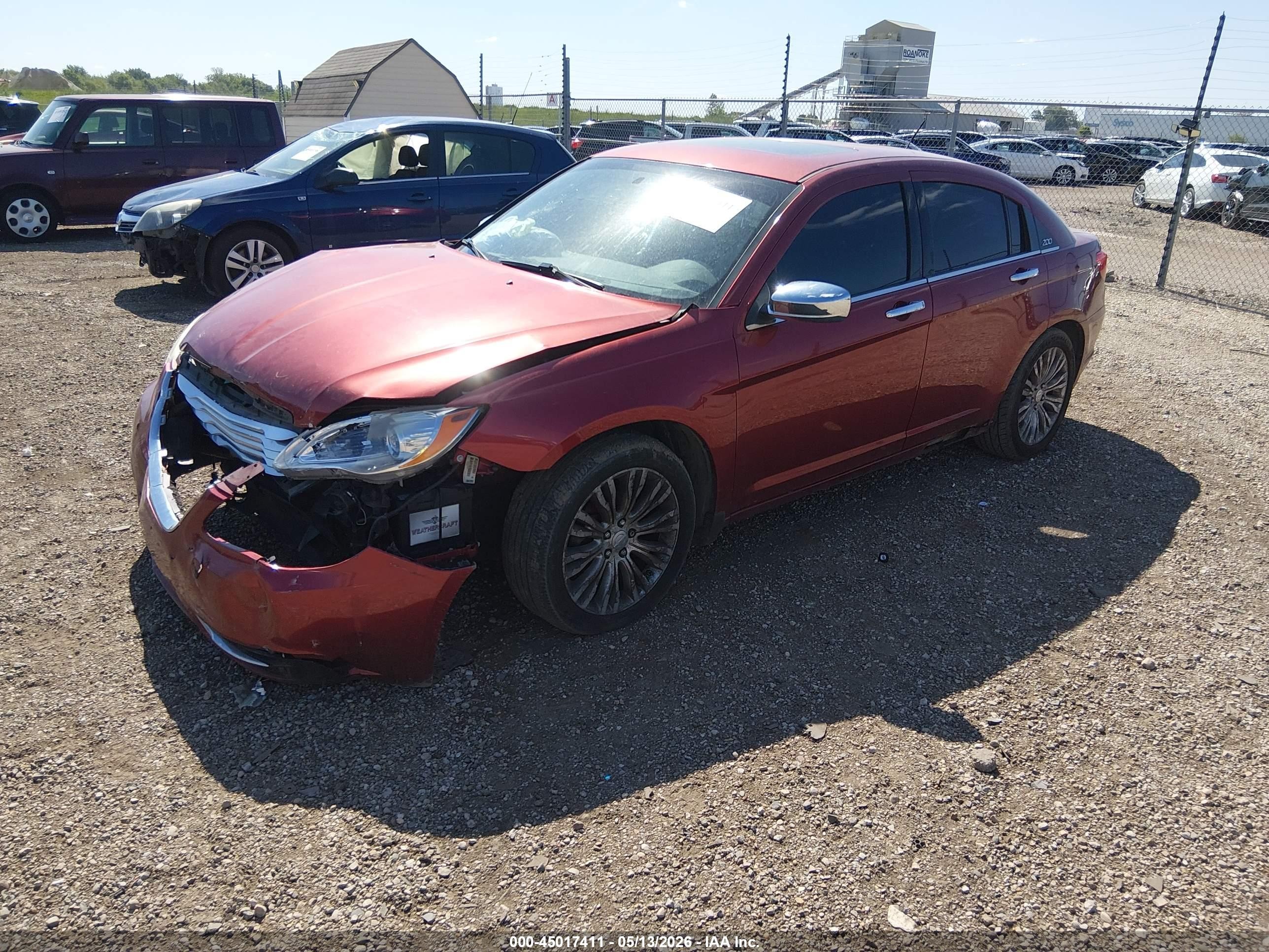 2012 Chrysler 200 Limited Red vin: 1C3CCBCB0CN263369