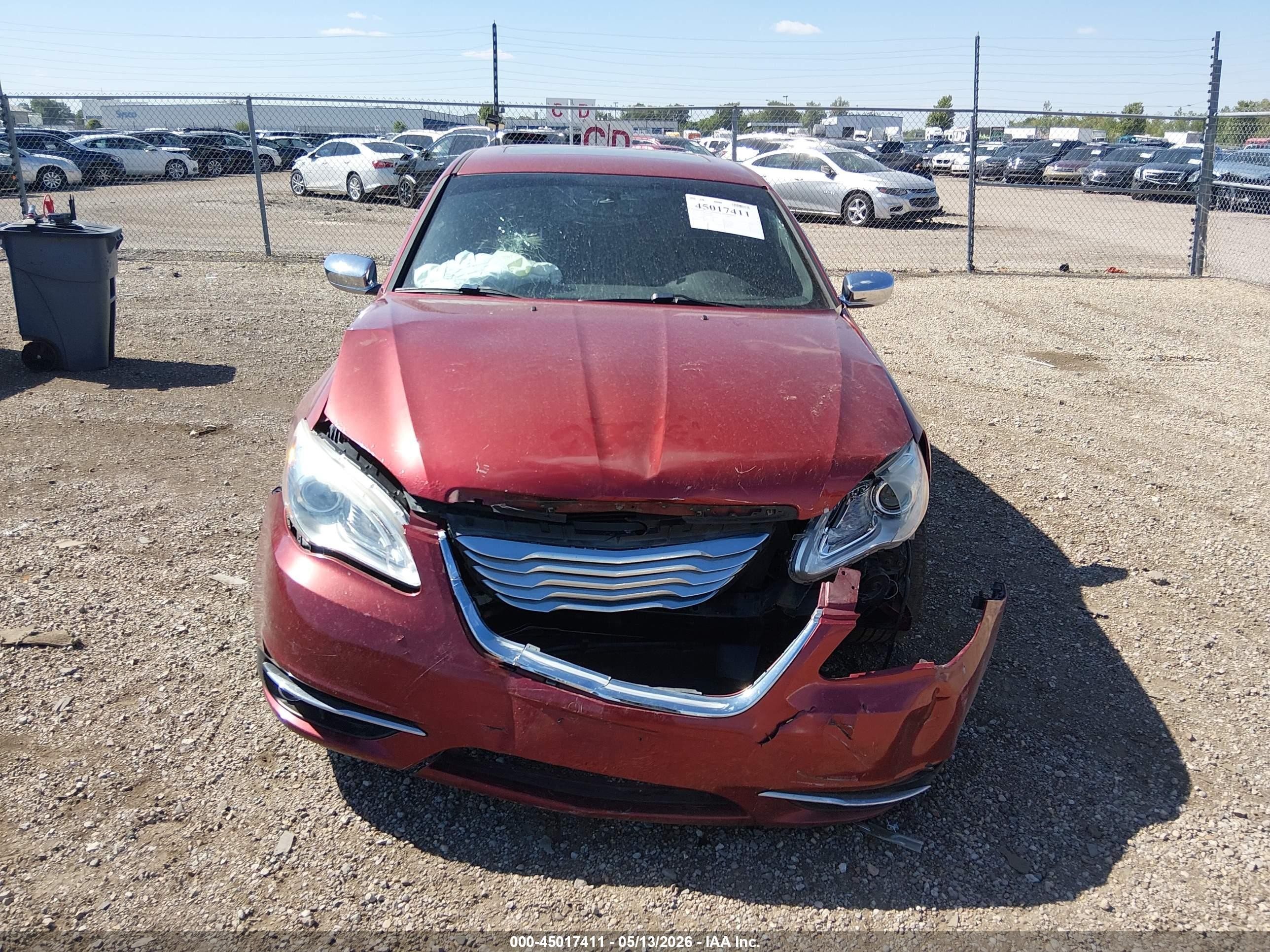 2012 Chrysler 200 Limited Red vin: 1C3CCBCB0CN263369