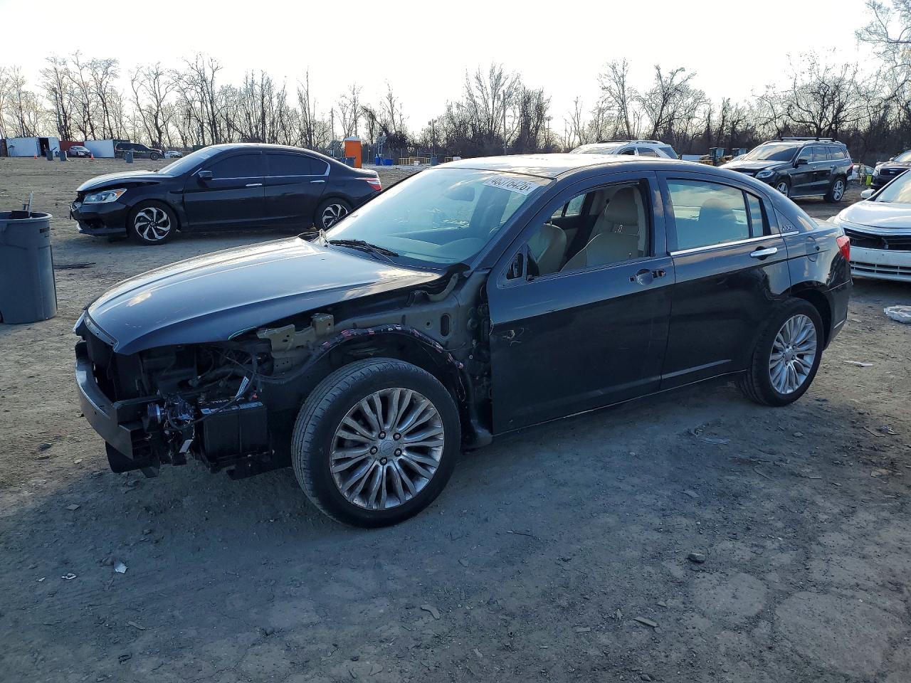 2012 Chrysler 200 Limited Black vin: 1C3CCBCB1CN177116