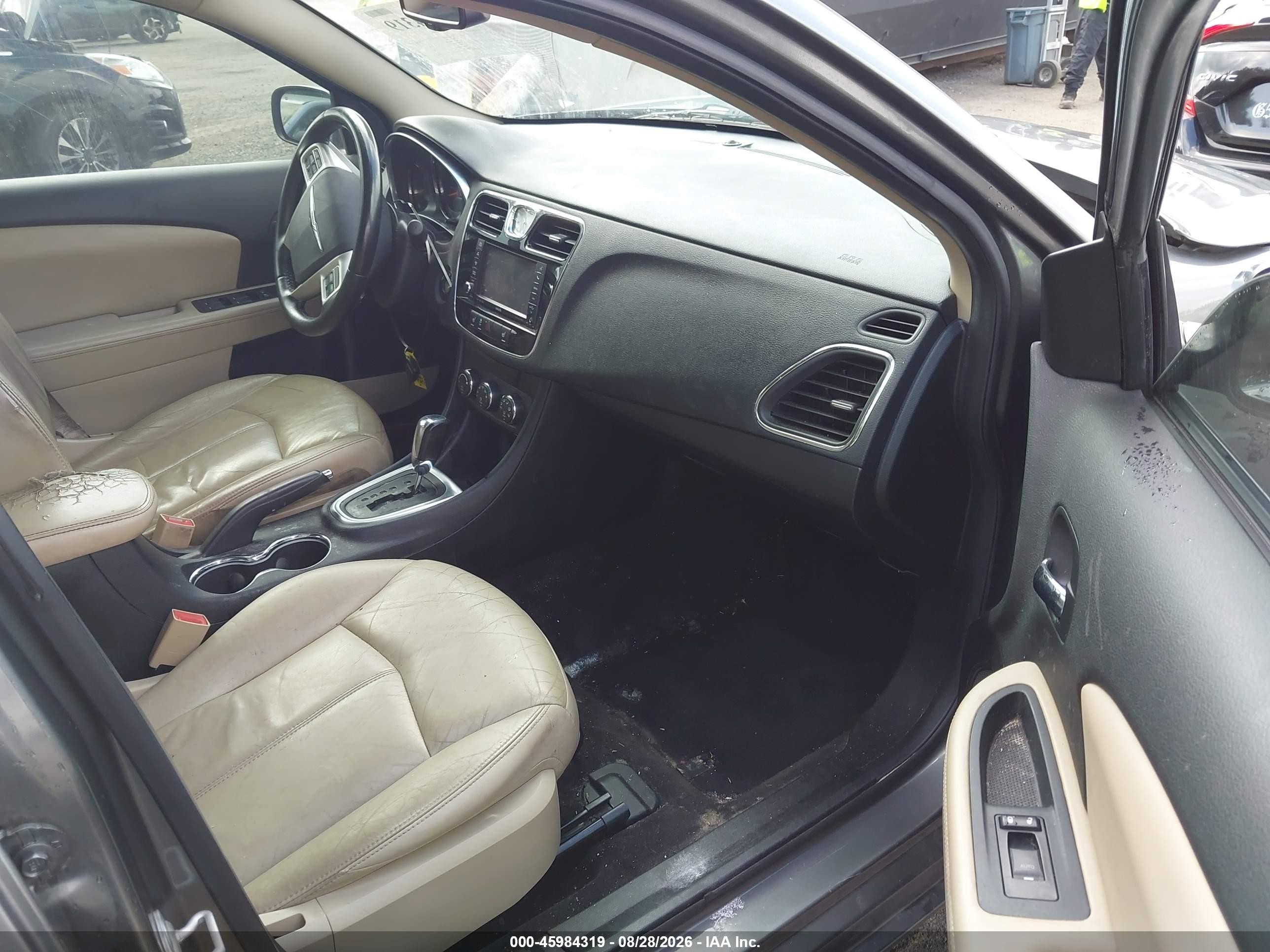 2012 Chrysler 200 Limited Gray vin: 1C3CCBCB2CN271330
