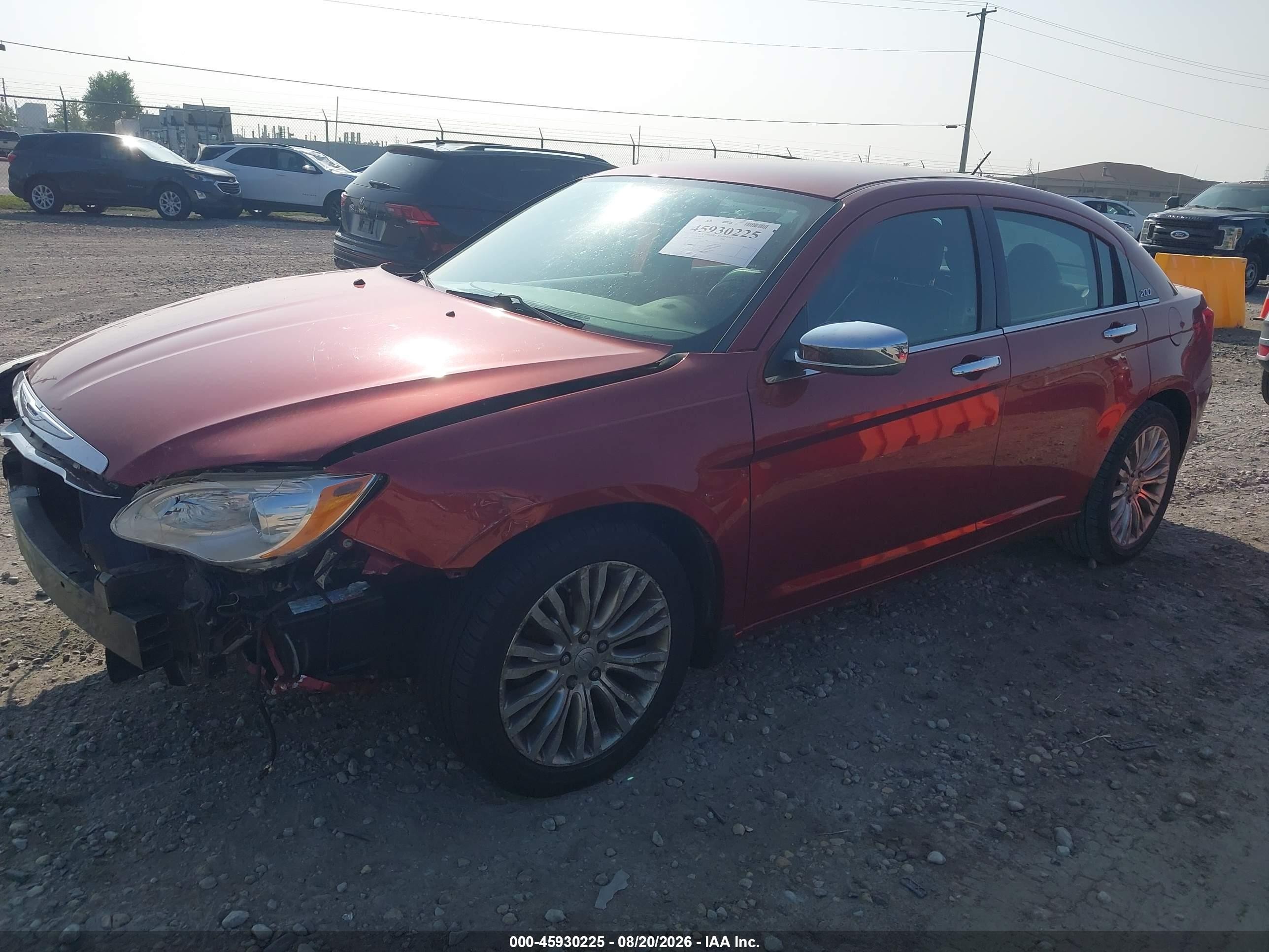 2012 Chrysler 200 Limited Red vin: 1C3CCBCB2CN297488