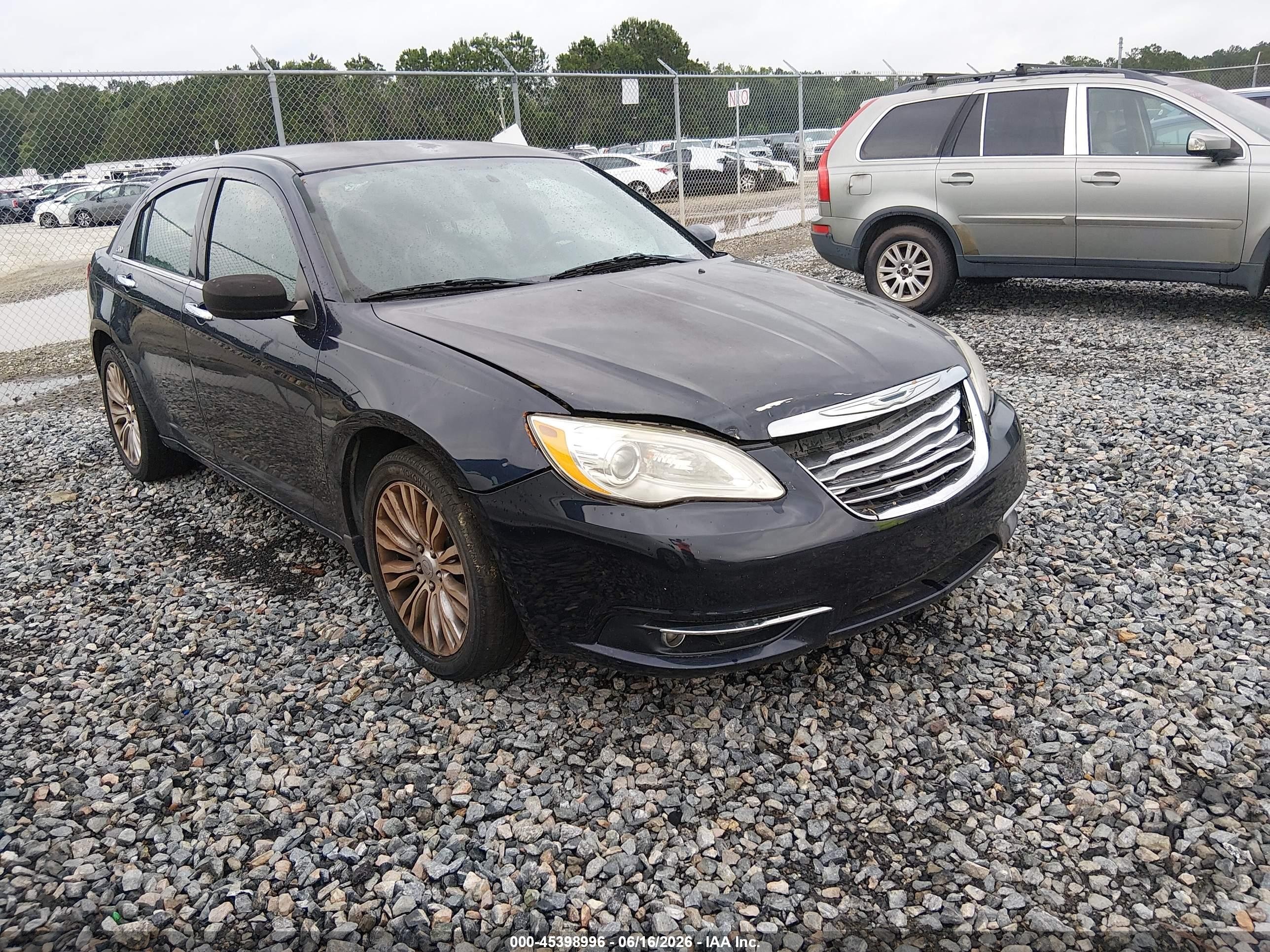 2012 Chrysler 200 Limited Dark Blue vin: 1C3CCBCB3CN307591