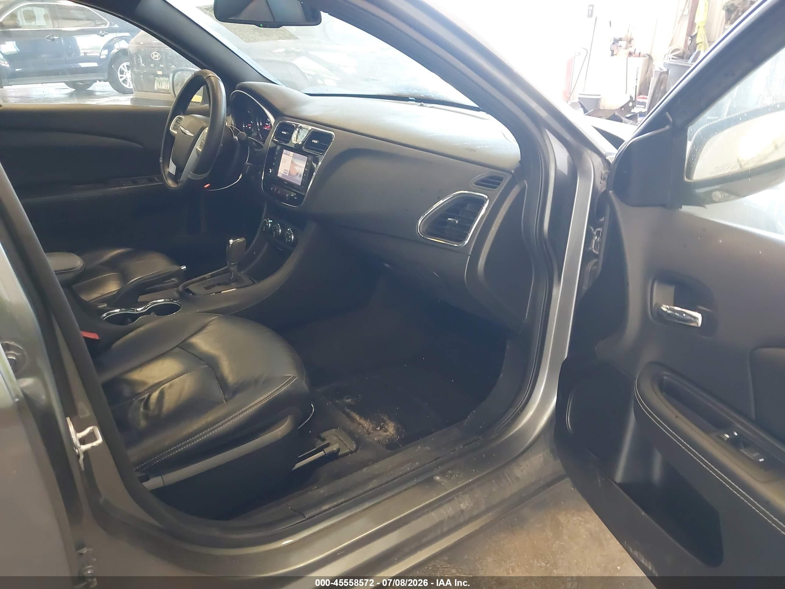 2012 Chrysler 200 Limited Gray vin: 1C3CCBCB4CN284855