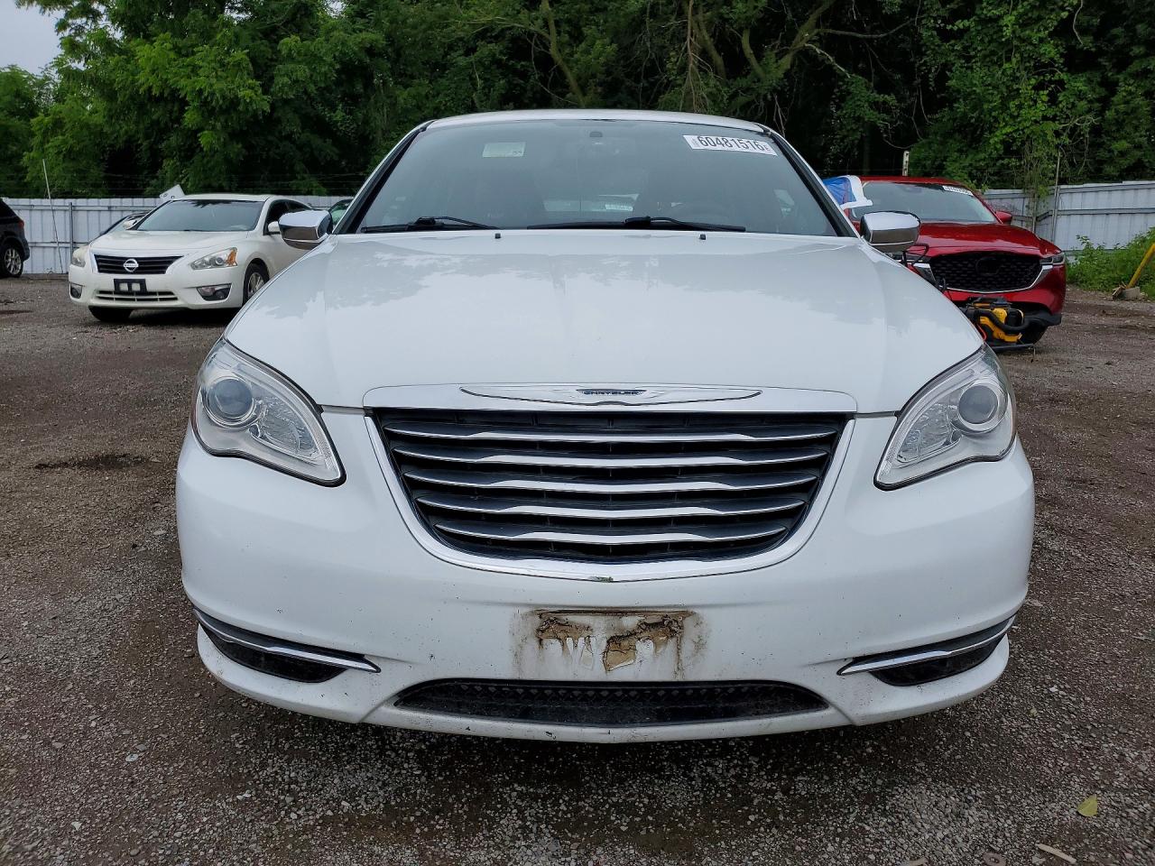 2013 Chrysler 200 Limited White vin: 1C3CCBCB4DN633207
