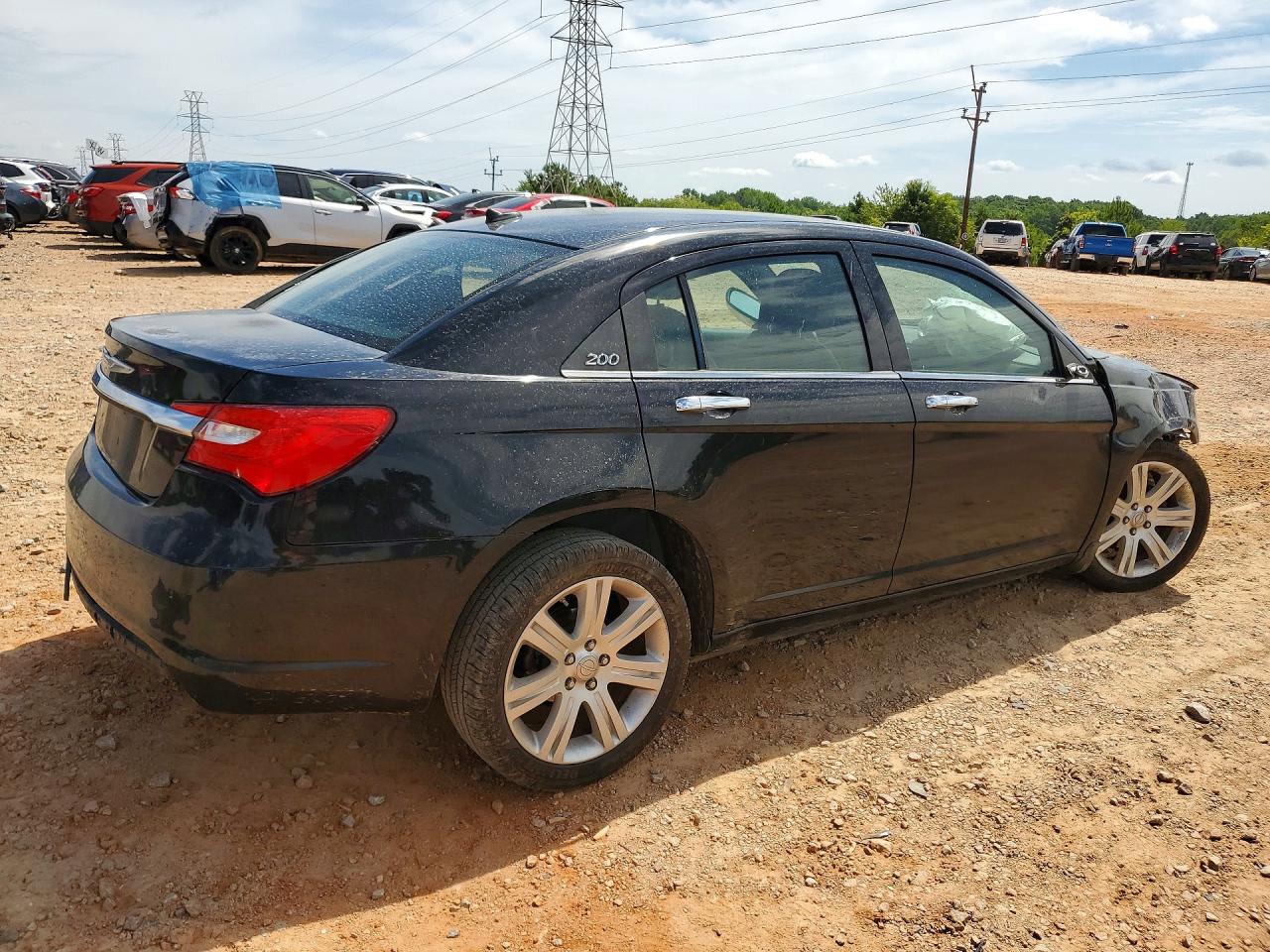 2012 Chrysler 200 Limited Black vin: 1C3CCBCB6CN176009