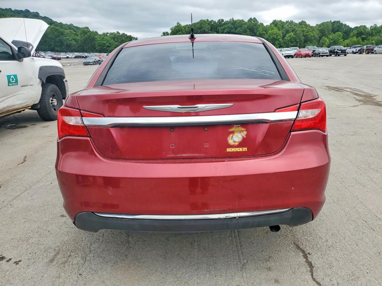 2012 Chrysler 200 Limited Красный vin: 1C3CCBCB6CN176348