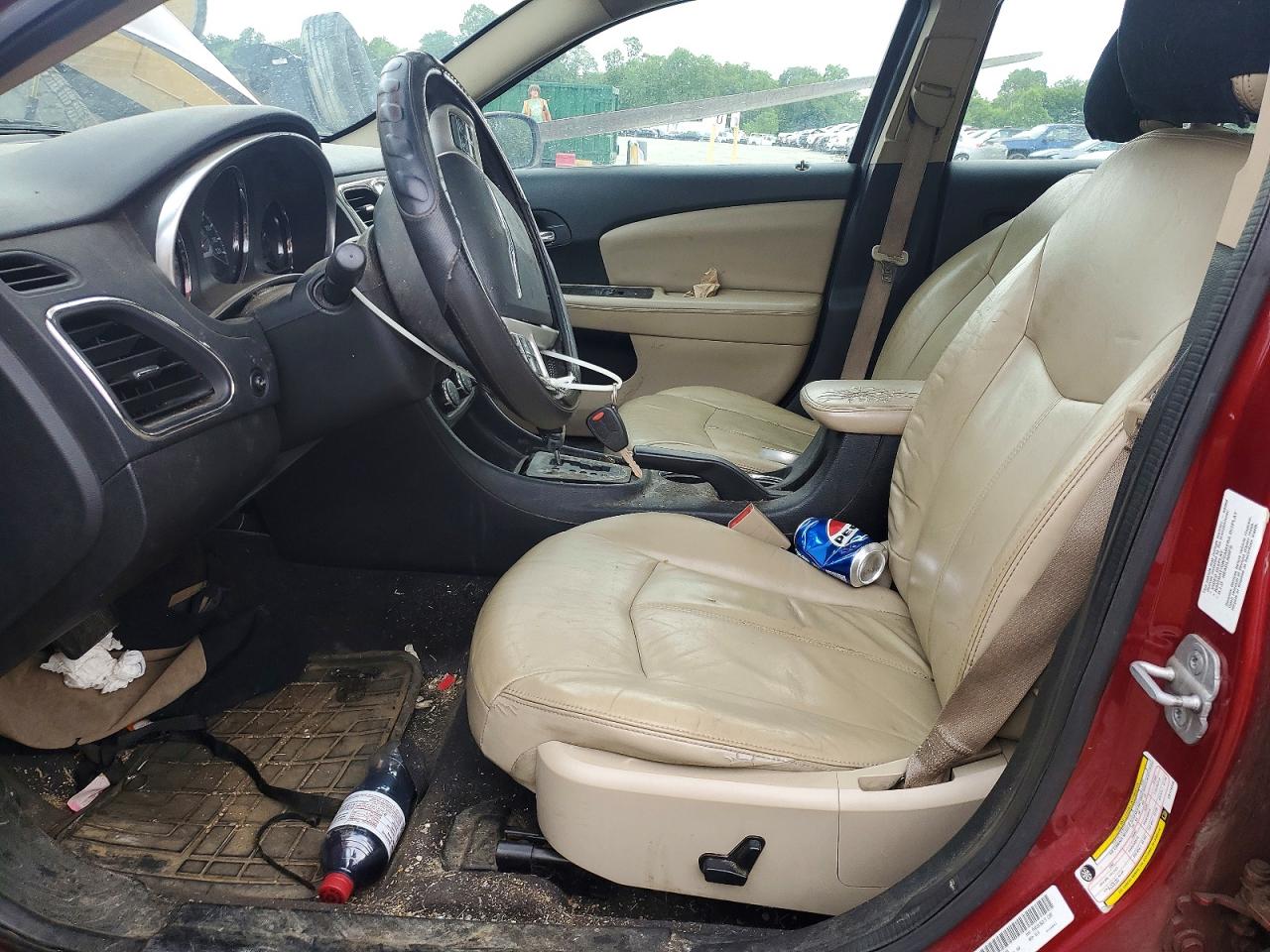 2012 Chrysler 200 Limited Красный vin: 1C3CCBCB6CN176348
