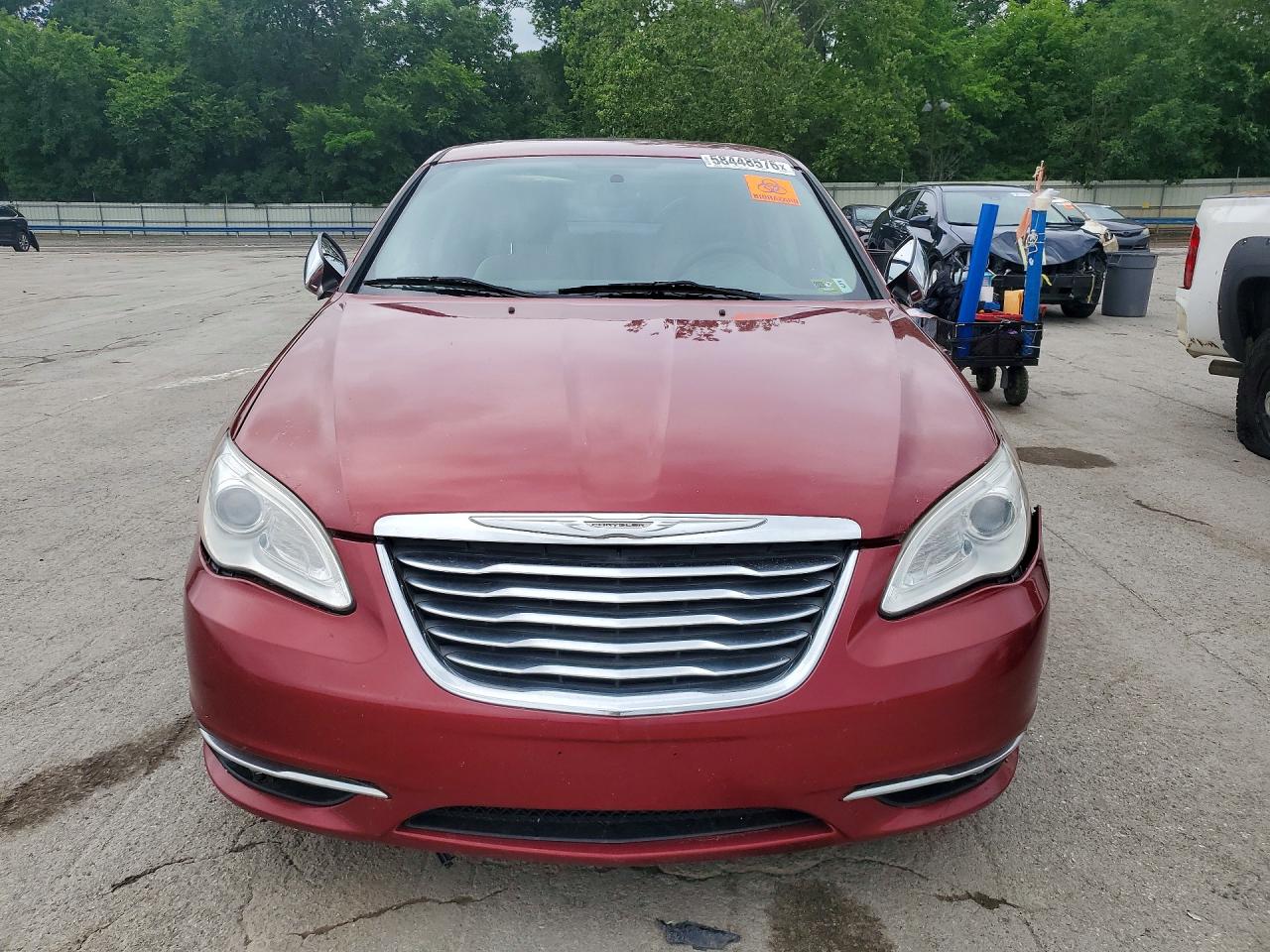 2012 Chrysler 200 Limited Красный vin: 1C3CCBCB6CN176348