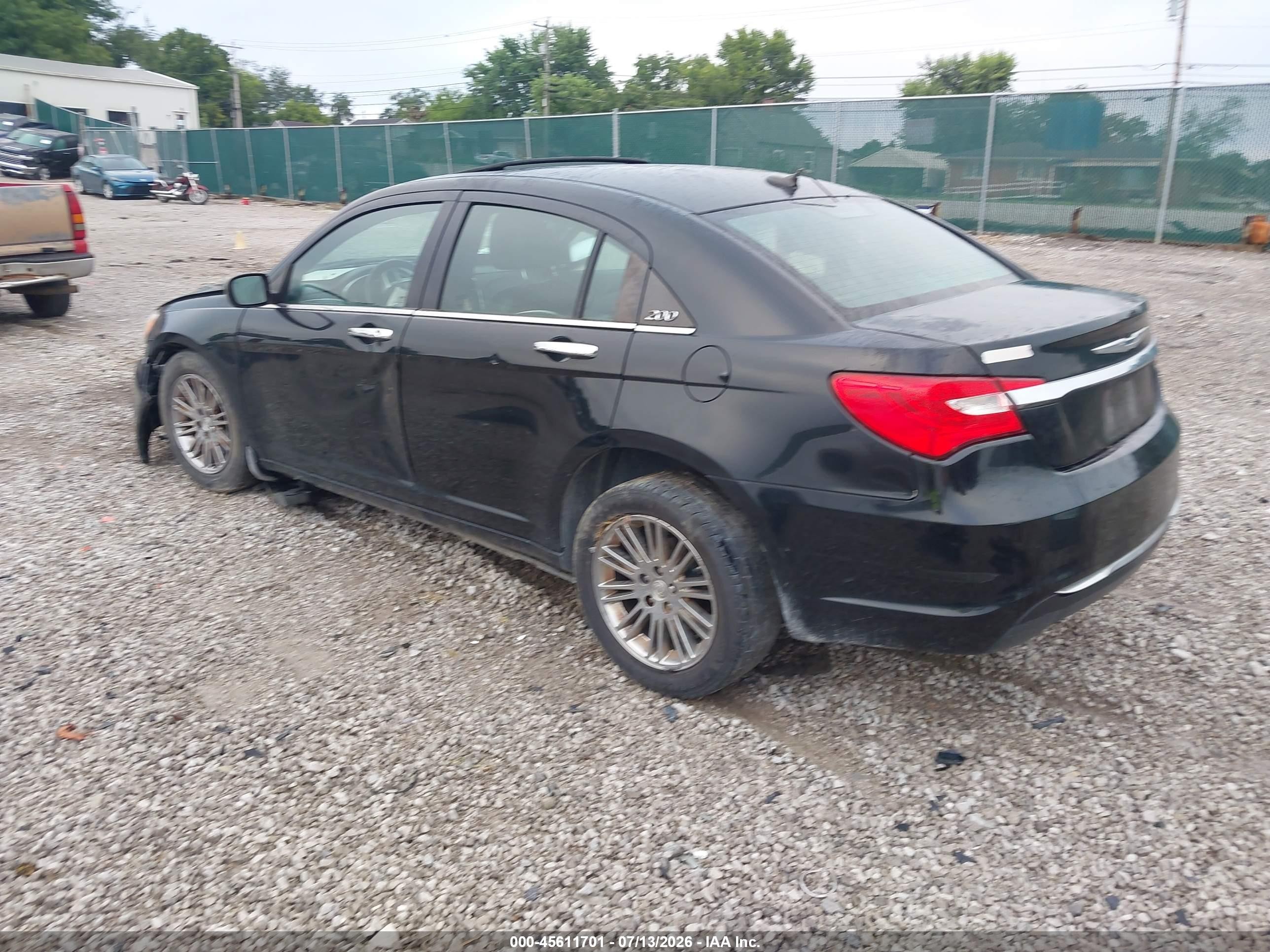 2012 Chrysler 200 Limited Black vin: 1C3CCBCB6CN255440