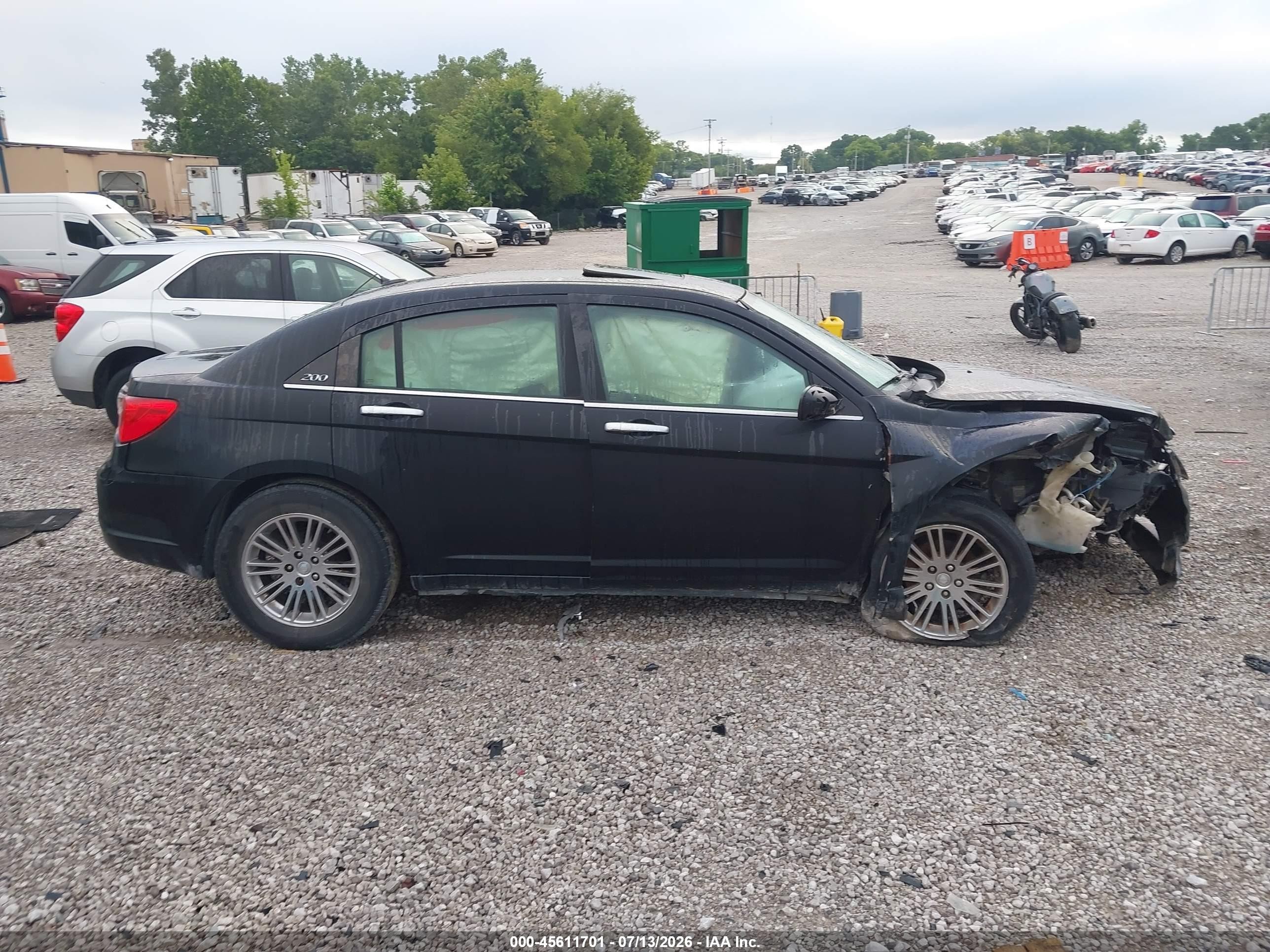 2012 Chrysler 200 Limited Black vin: 1C3CCBCB6CN255440