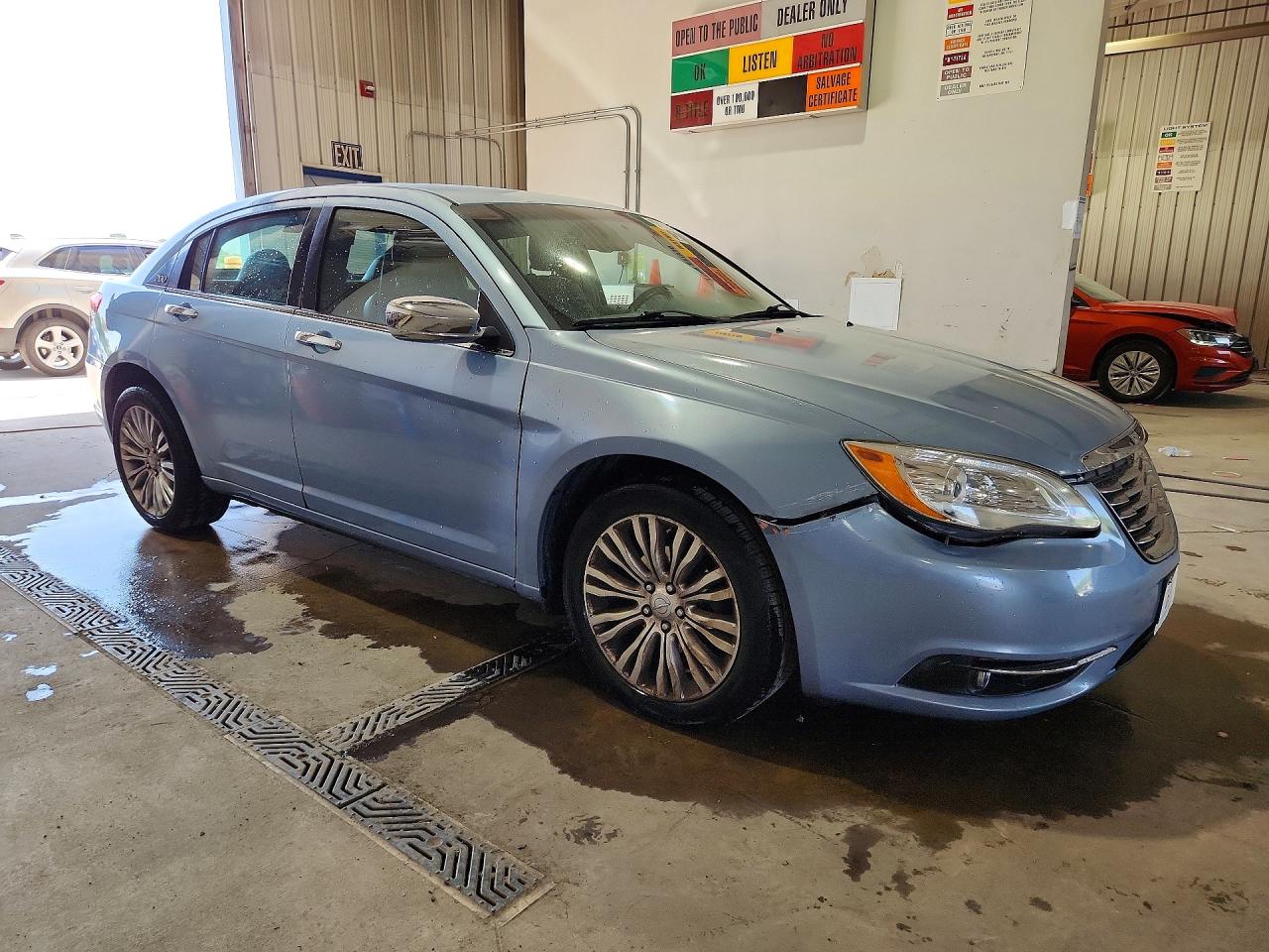 2012 Chrysler 200 Limited Blue vin: 1C3CCBCB7CN162510