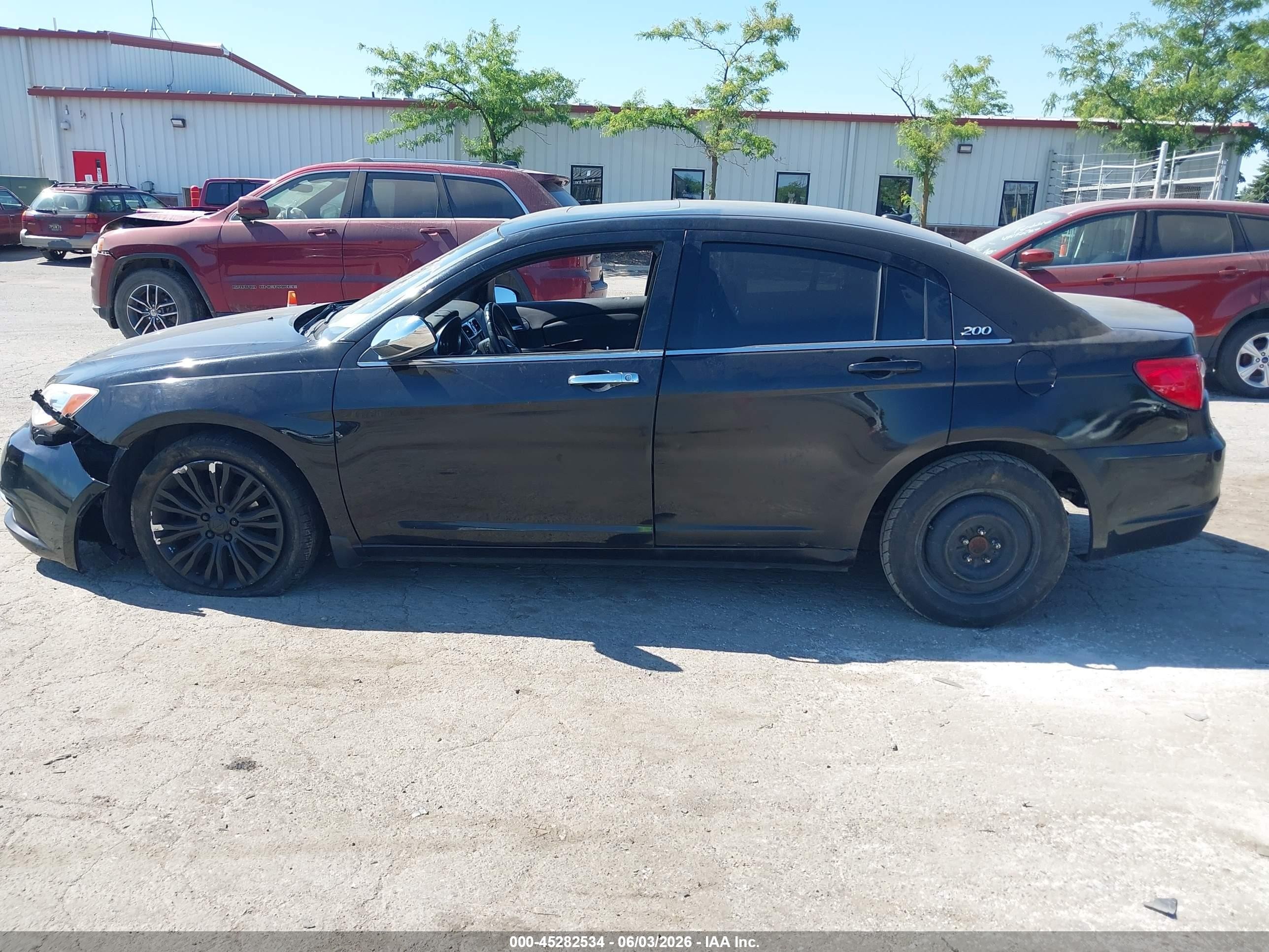 2012 Chrysler 200 Limited Черный vin: 1C3CCBCB7CN210751