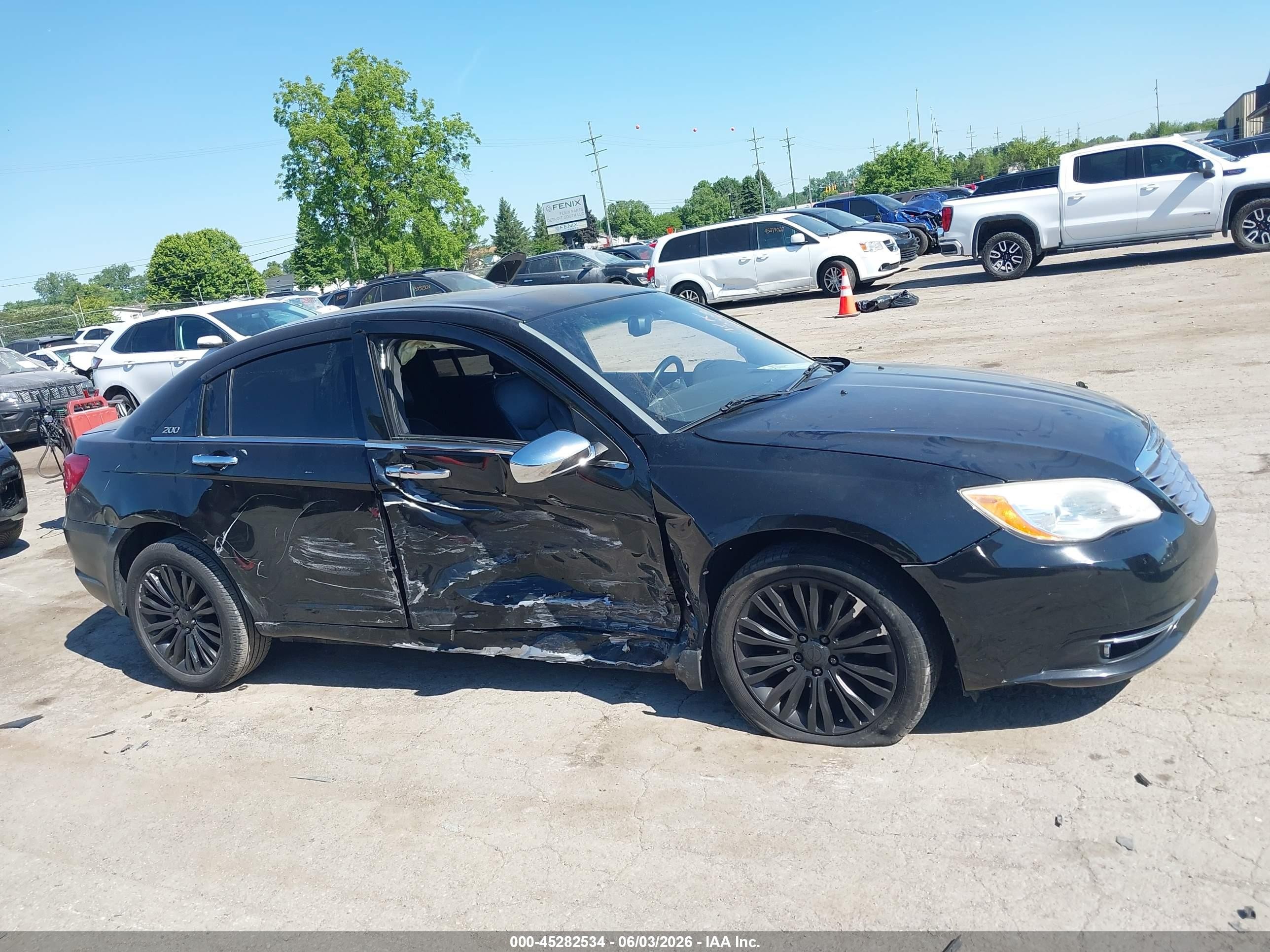 2012 Chrysler 200 Limited Черный vin: 1C3CCBCB7CN210751