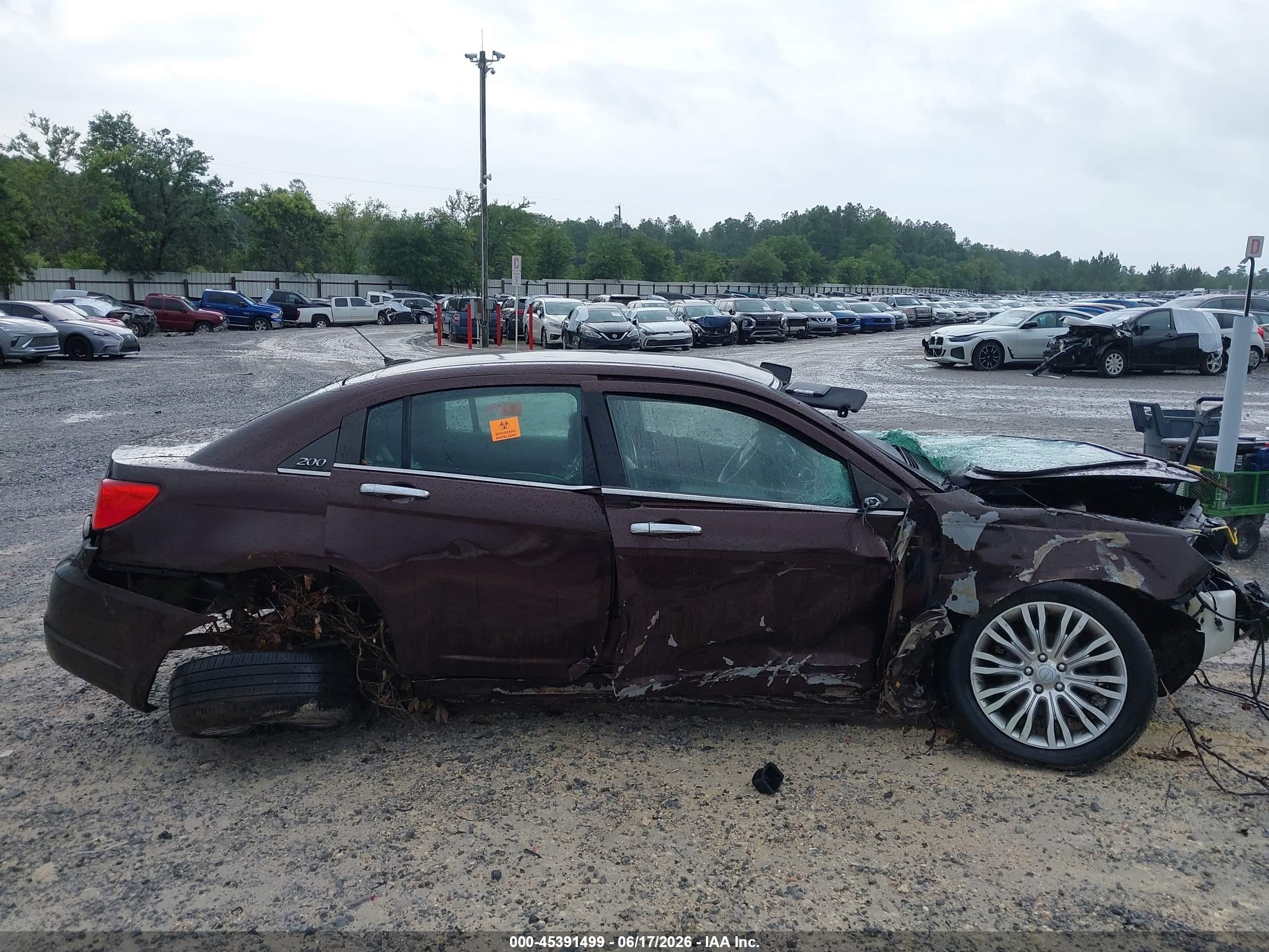 2012 Chrysler 200 Limited Maroon vin: 1C3CCBCB7CN242017