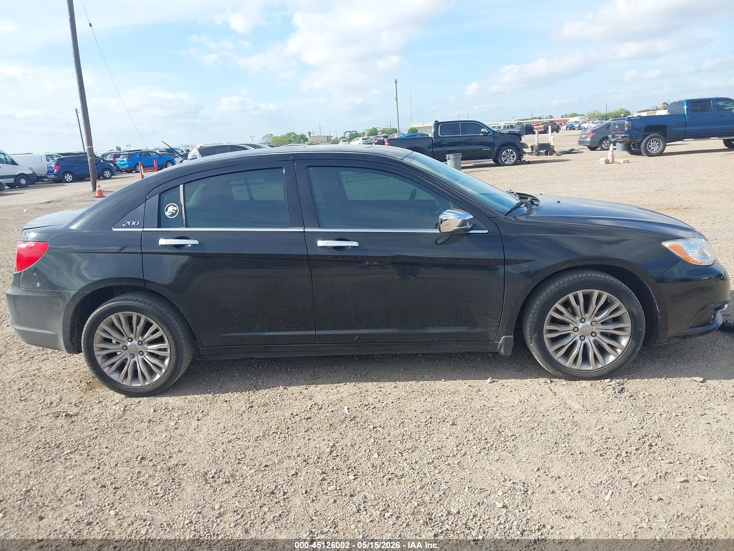 2012 Chrysler 200 Limited Black vin: 1C3CCBCB8CN121531