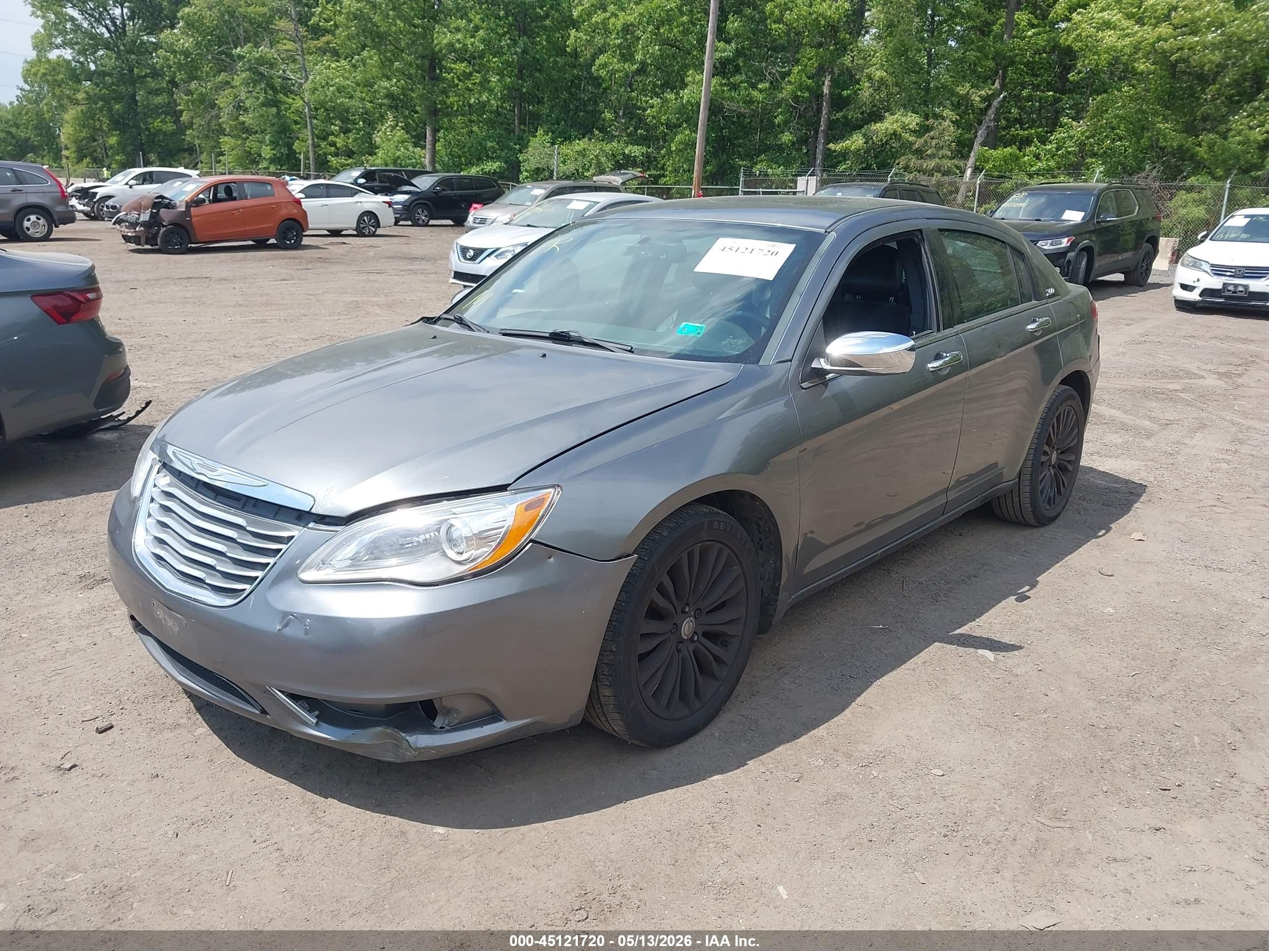 2012 Chrysler 200 Limited Серый vin: 1C3CCBCG0CN315496