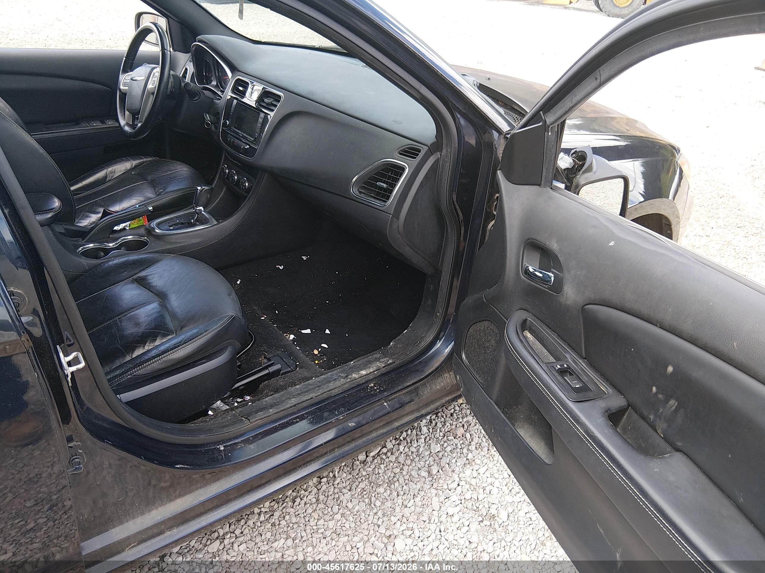 2012 Chrysler 200 Limited Black vin: 1C3CCBCG0CN326773