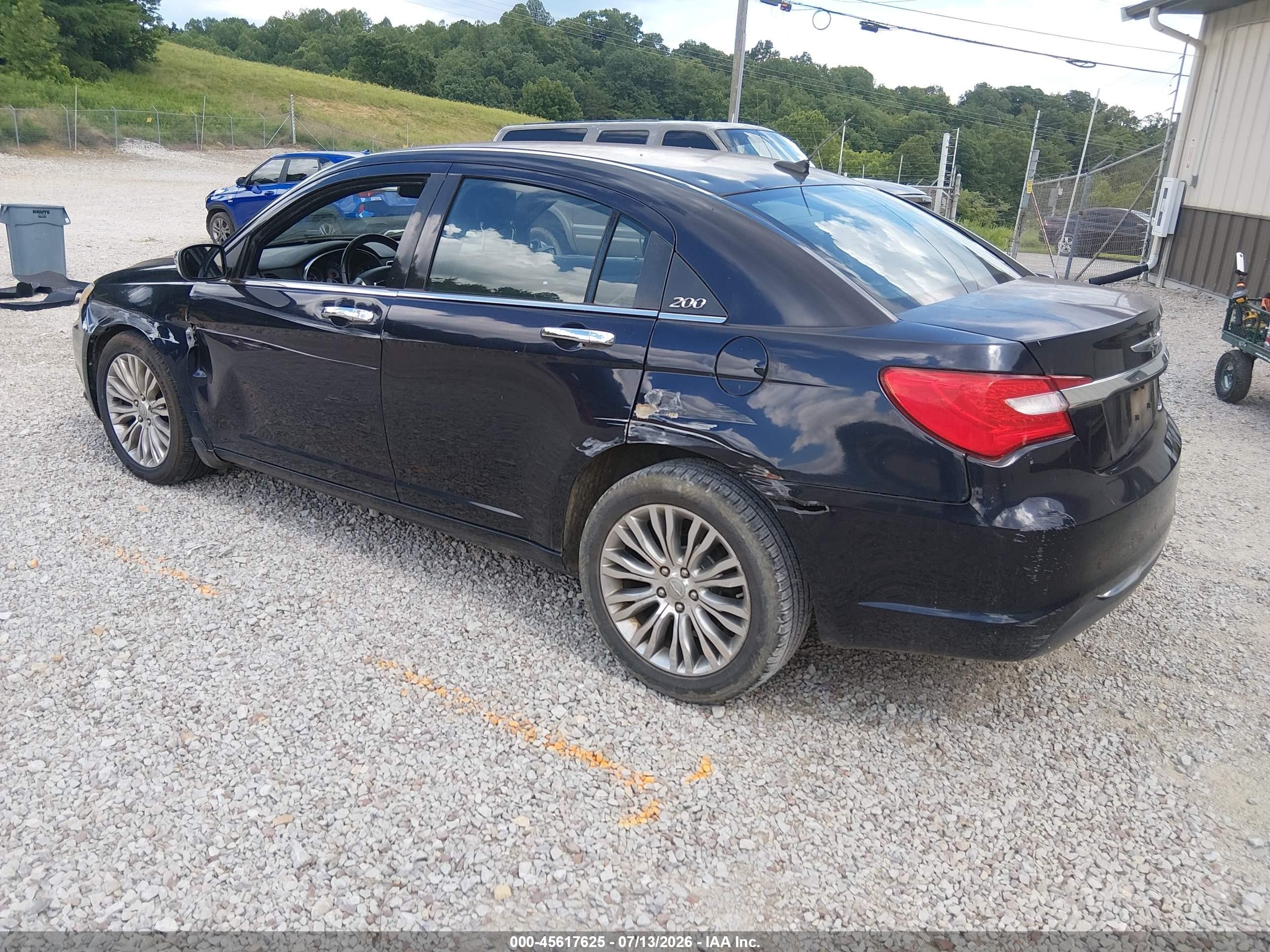 2012 Chrysler 200 Limited Black vin: 1C3CCBCG0CN326773