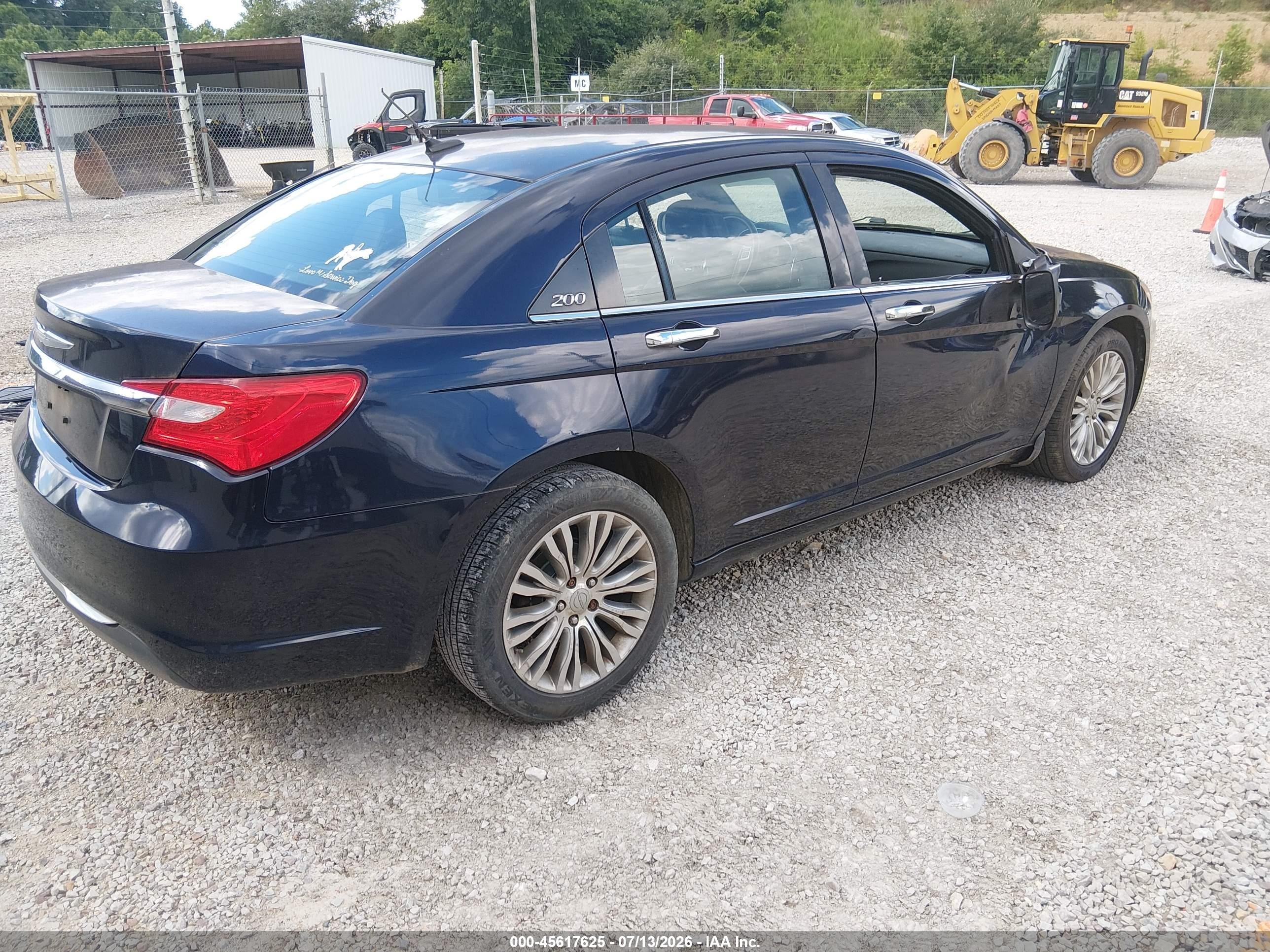 2012 Chrysler 200 Limited Black vin: 1C3CCBCG0CN326773