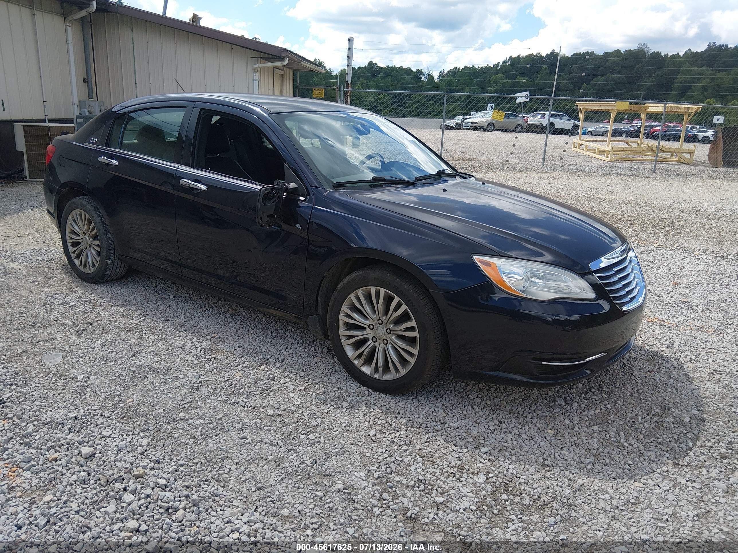 2012 Chrysler 200 Limited Black vin: 1C3CCBCG0CN326773