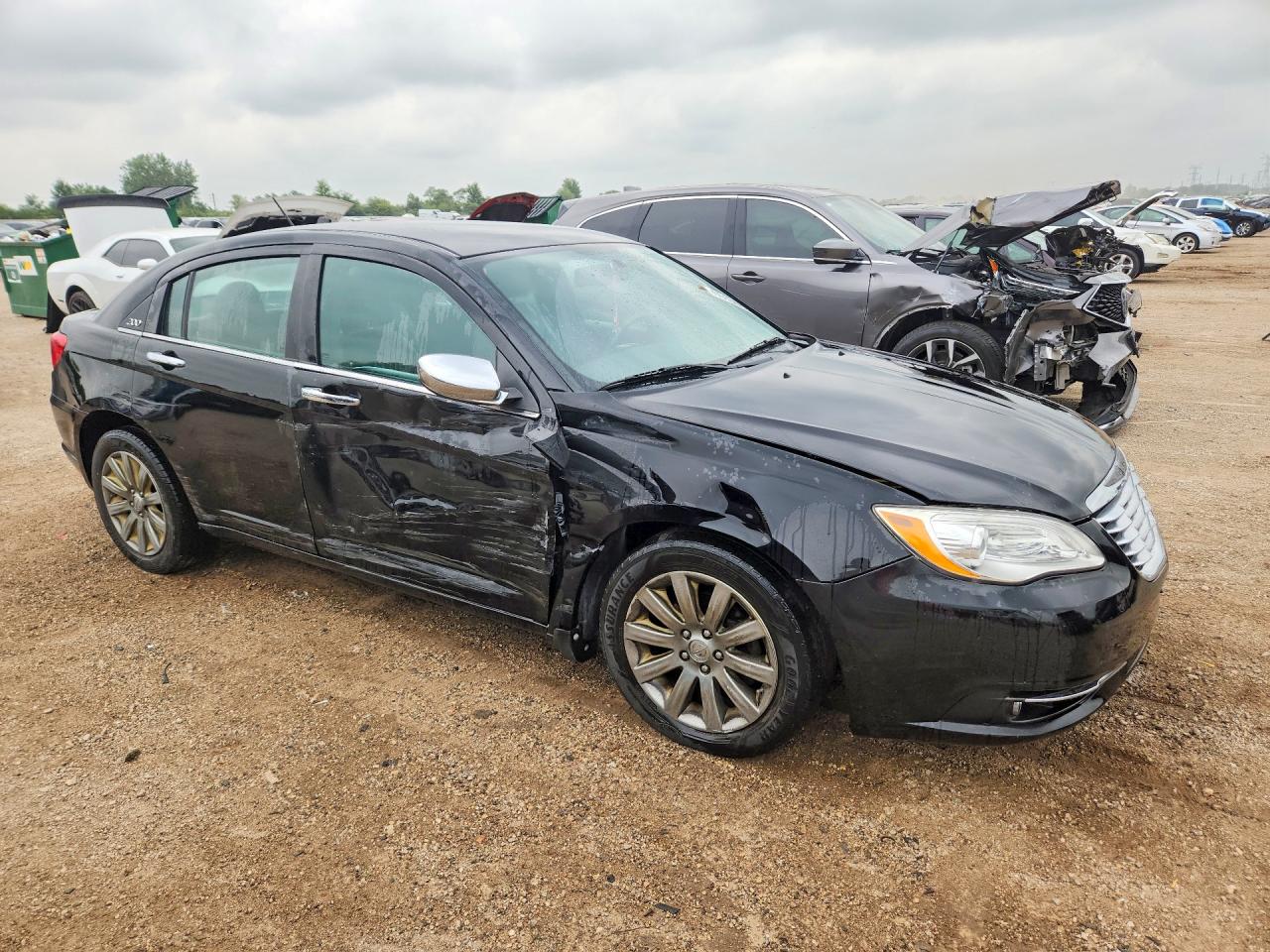 2013 Chrysler 200 Limited Черный vin: 1C3CCBCG1DN712216