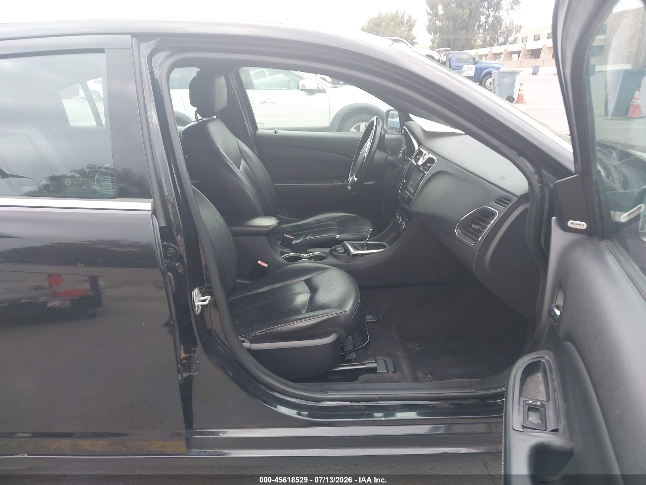 2014 Chrysler 200 Limited Black vin: 1C3CCBCG1EN100227