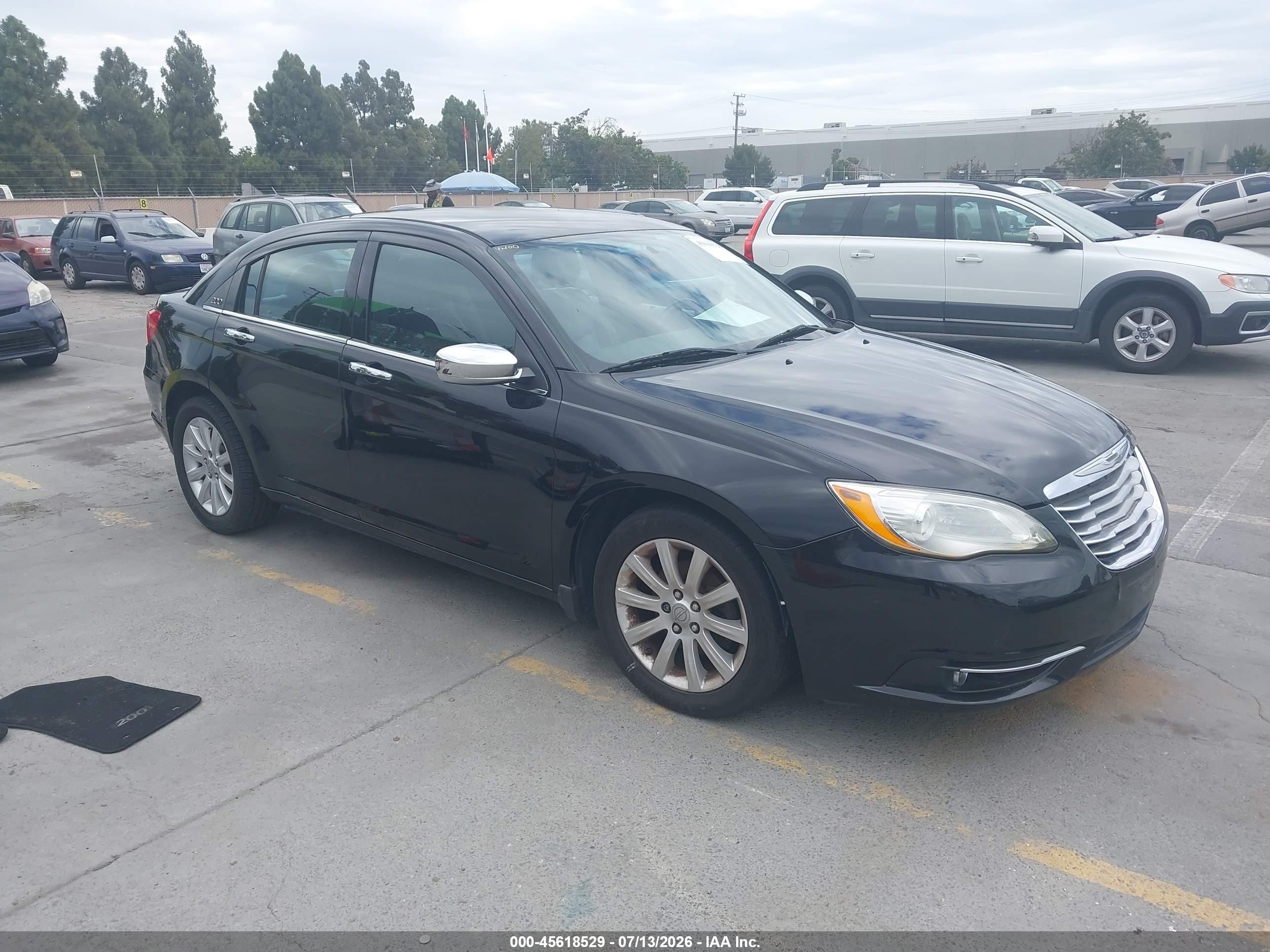 2014 Chrysler 200 Limited Черный vin: 1C3CCBCG1EN100227