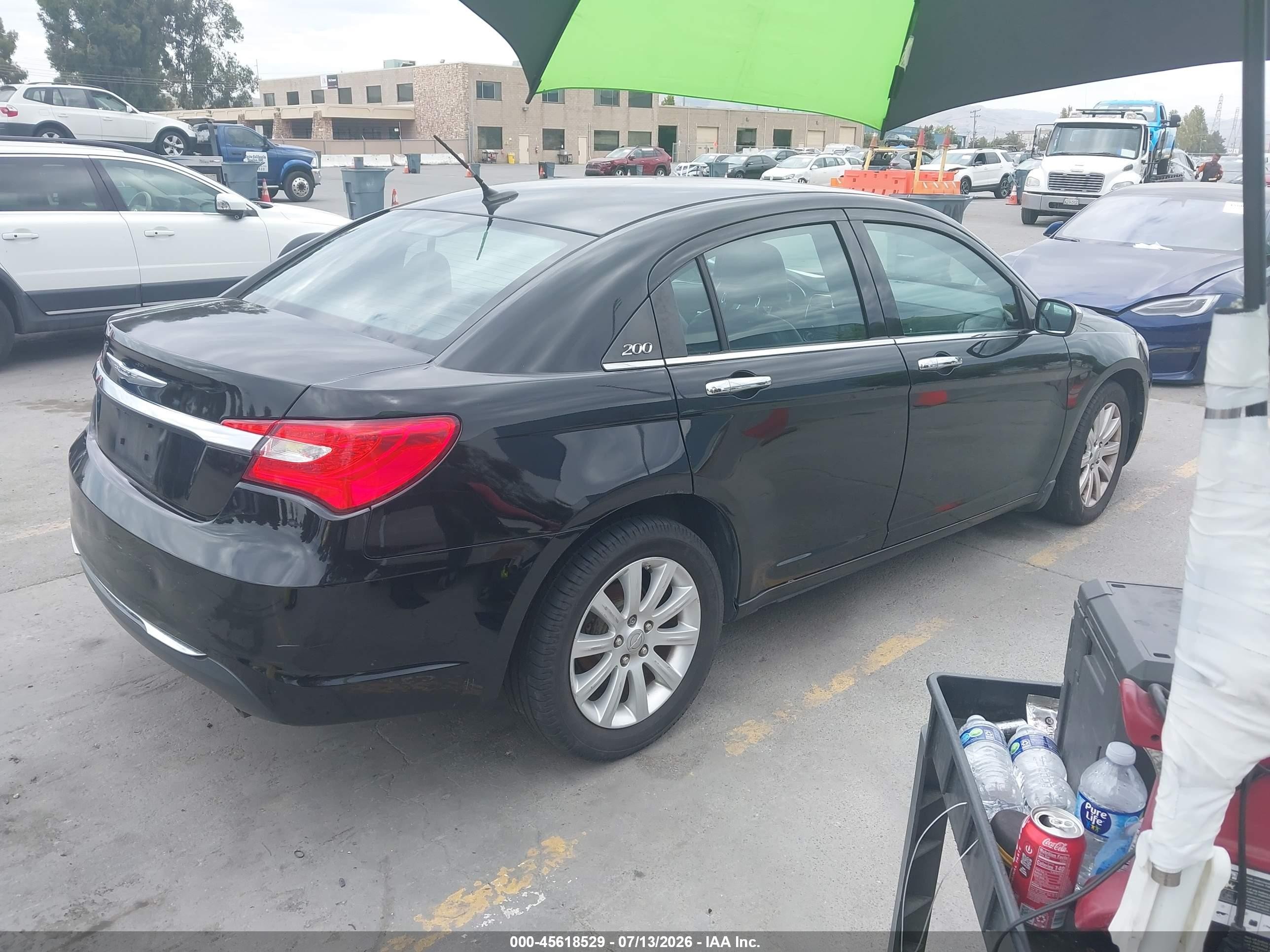 2014 Chrysler 200 Limited Black vin: 1C3CCBCG1EN100227
