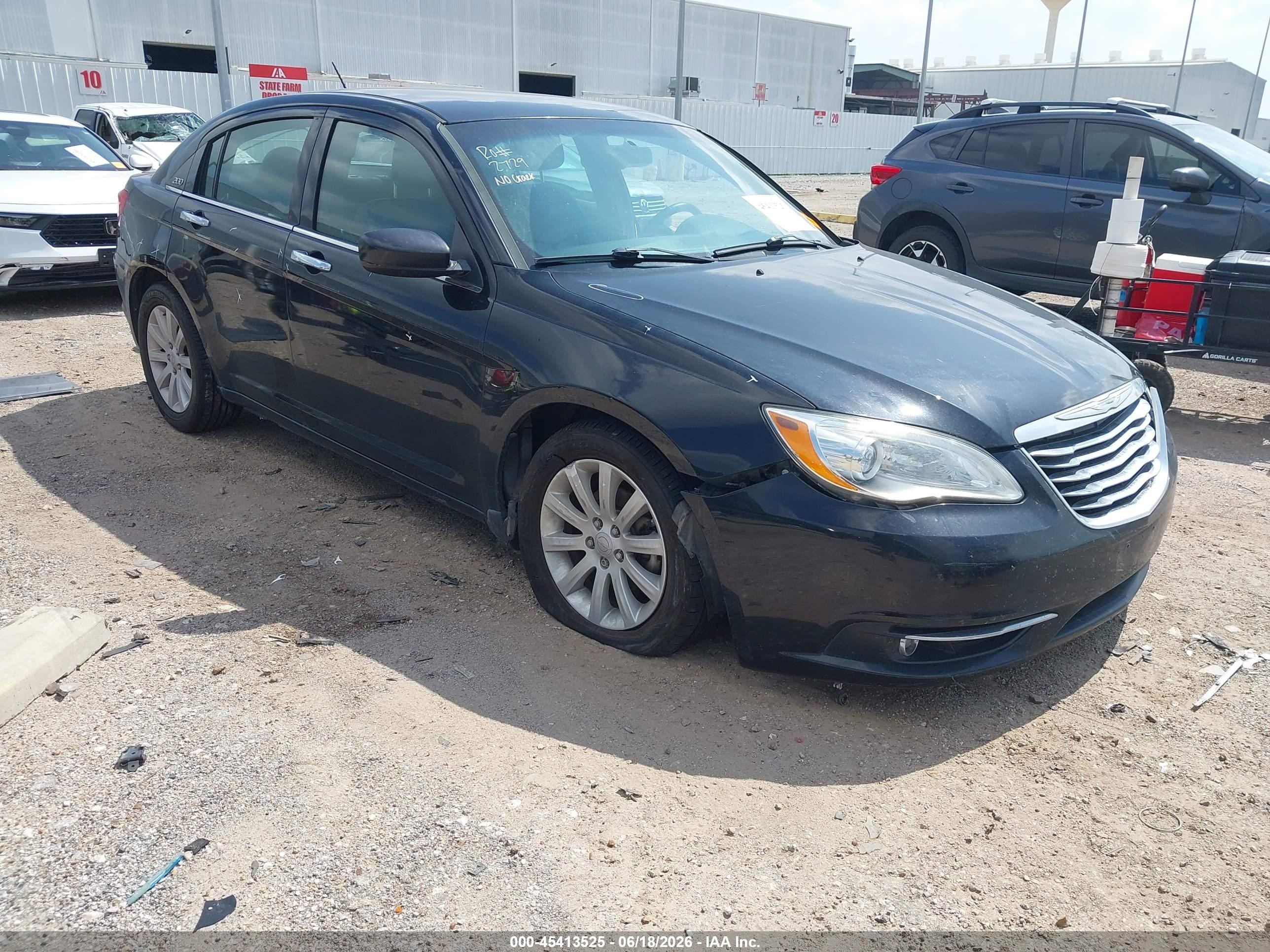 2014 Chrysler 200 Limited Black vin: 1C3CCBCG1EN100261