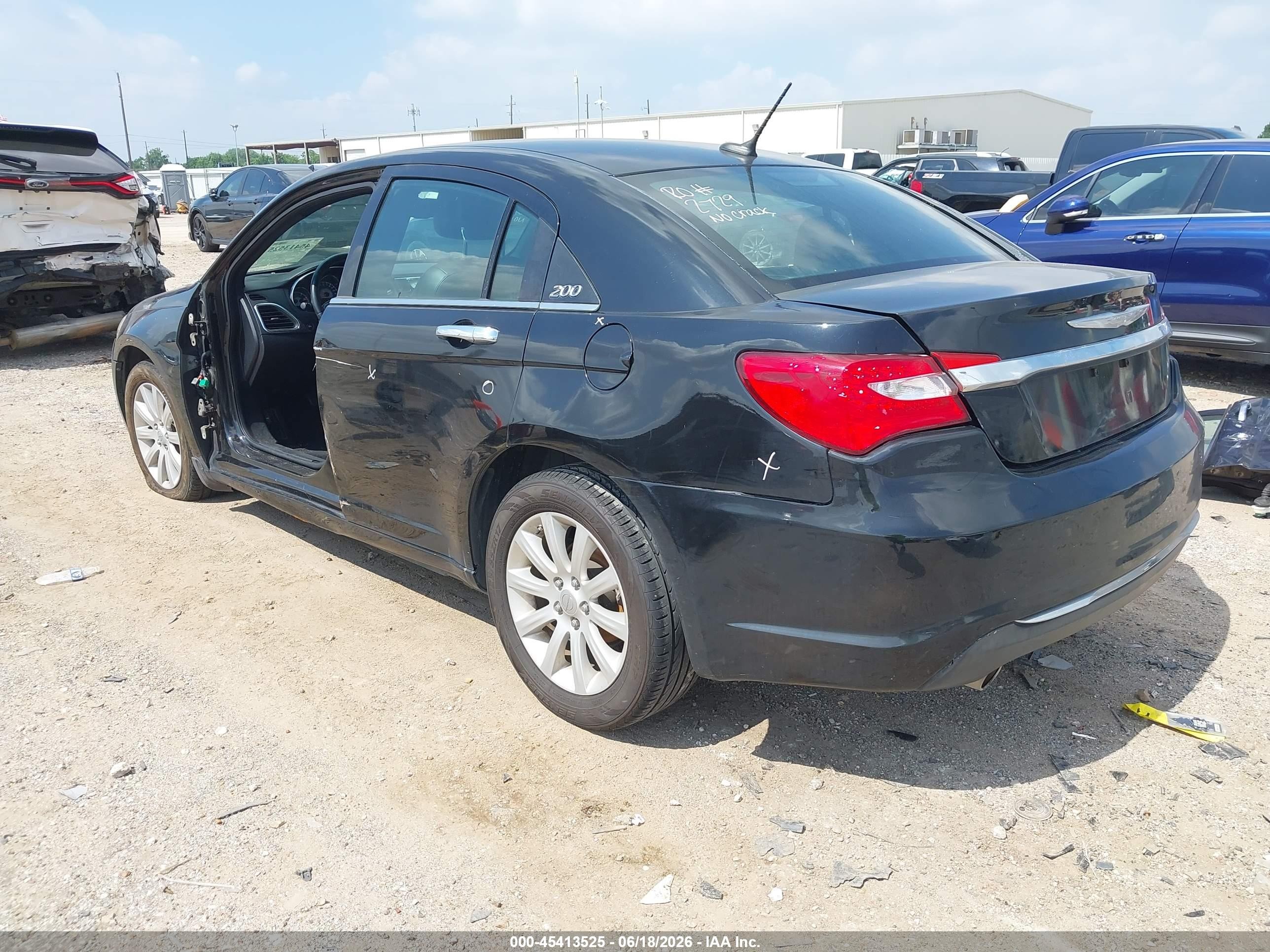 2014 Chrysler 200 Limited Black vin: 1C3CCBCG1EN100261