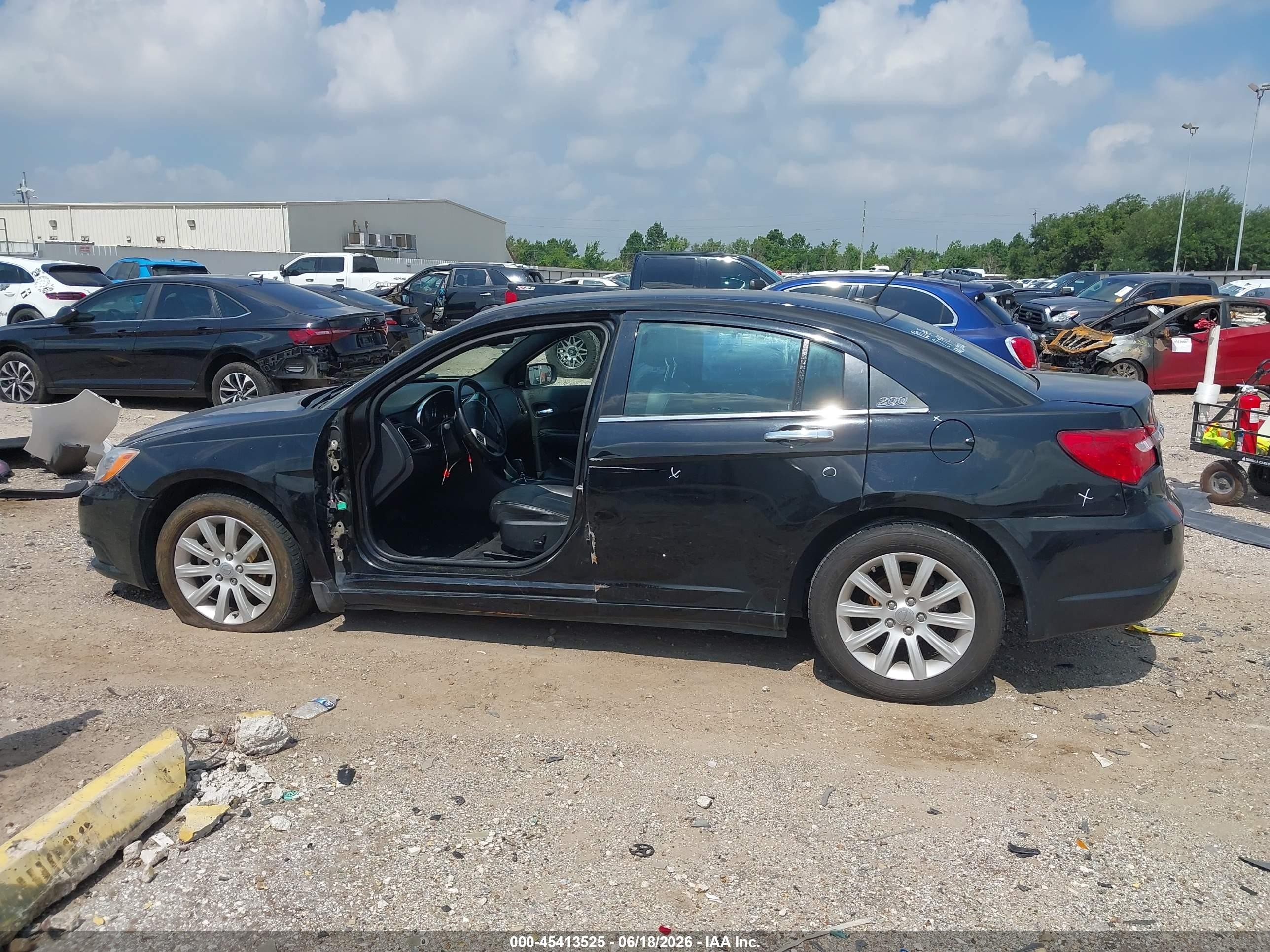 2014 Chrysler 200 Limited Black vin: 1C3CCBCG1EN100261