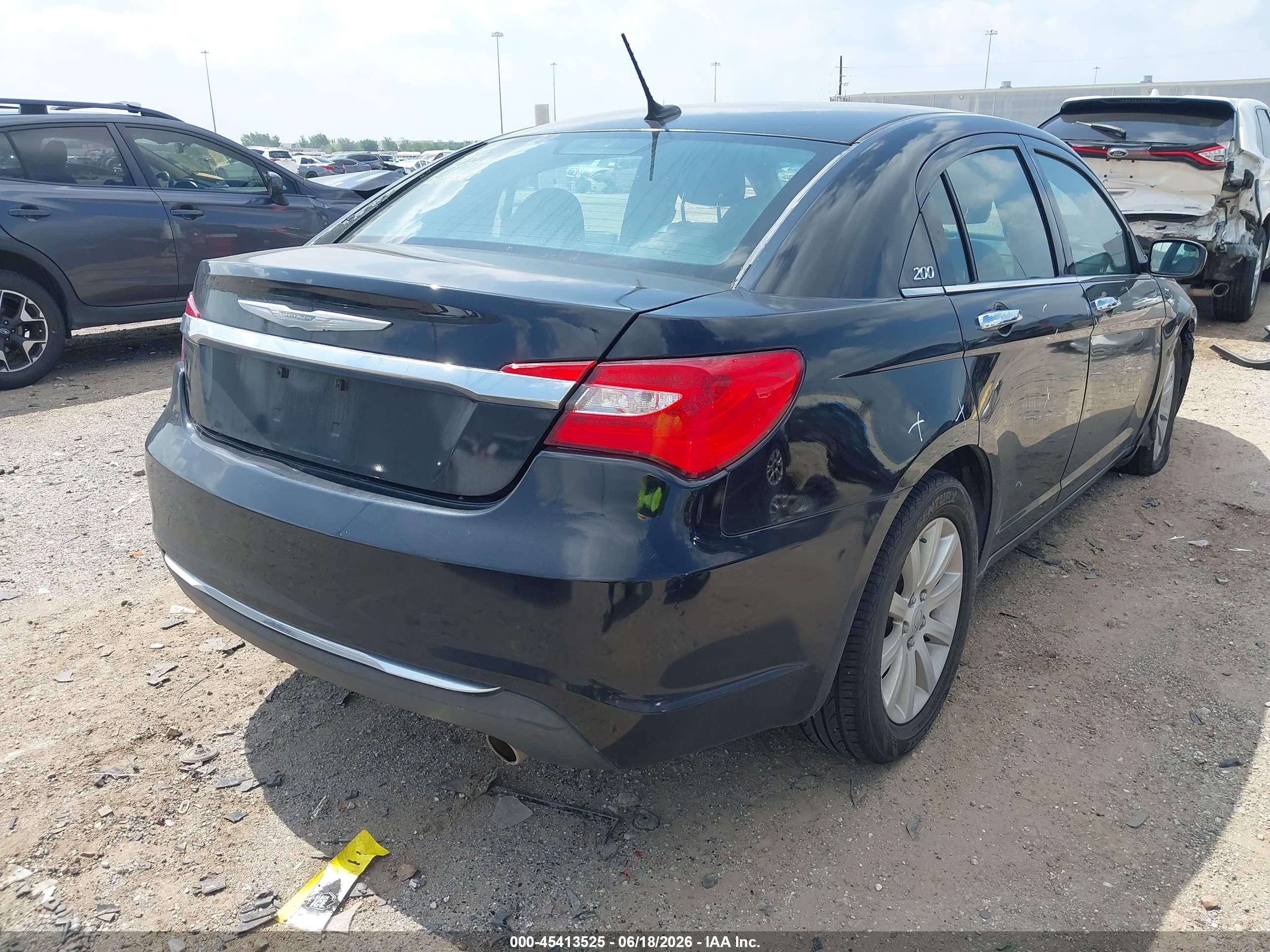 2014 Chrysler 200 Limited Black vin: 1C3CCBCG1EN100261