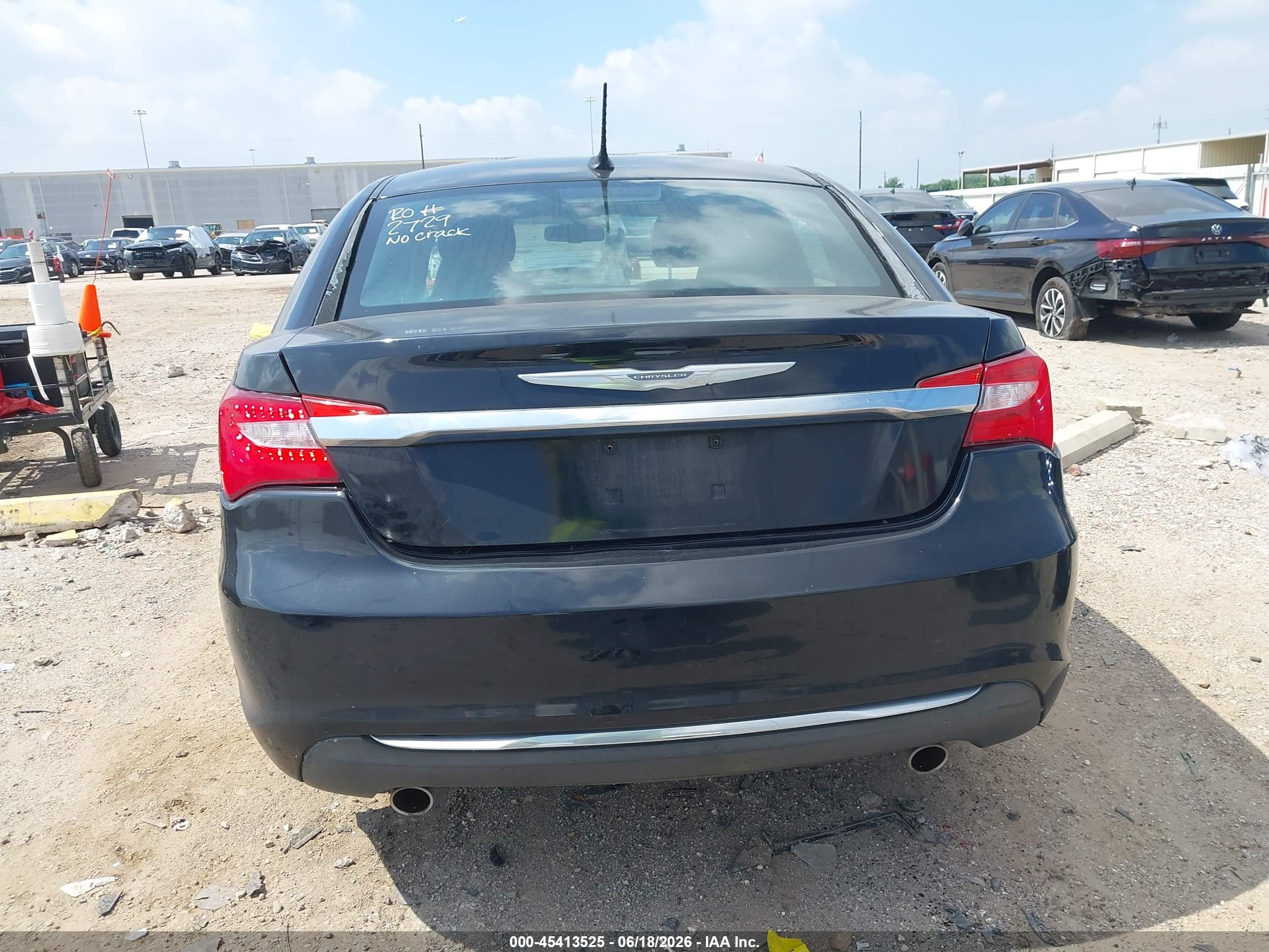 2014 Chrysler 200 Limited Black vin: 1C3CCBCG1EN100261