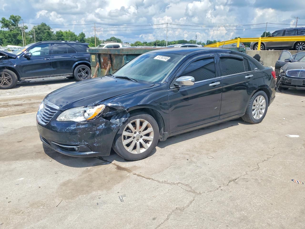 2014 Chrysler 200 Limited Black vin: 1C3CCBCG1EN107811