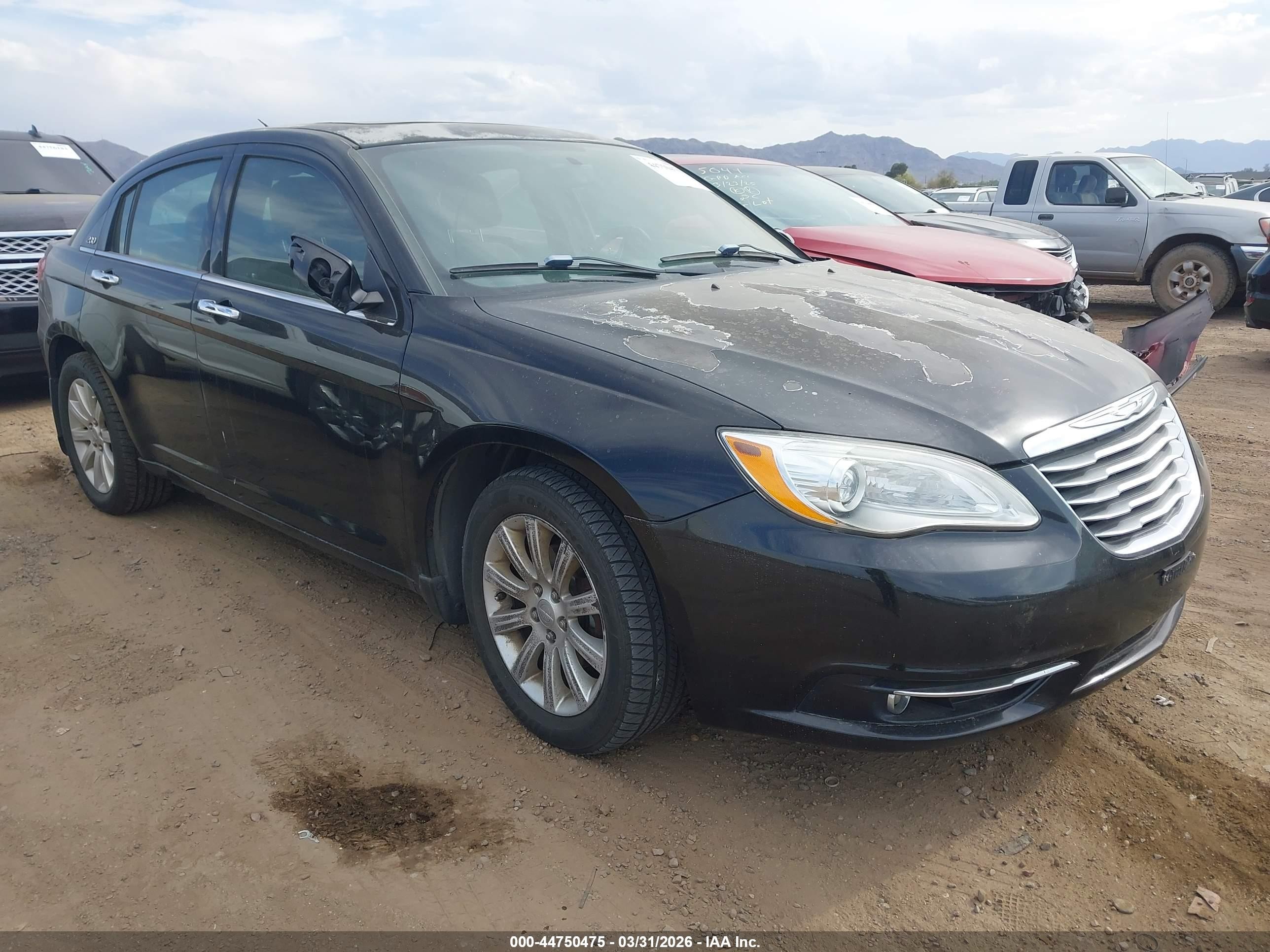 2014 Chrysler 200 Limited Черный vin: 1C3CCBCG1EN186106