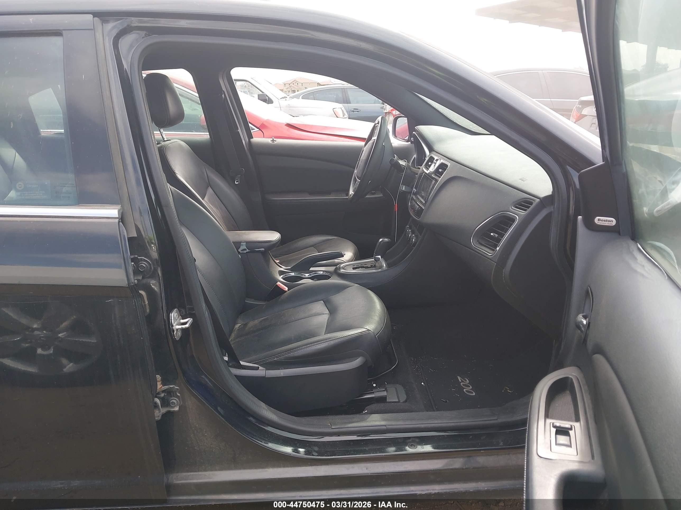2014 Chrysler 200 Limited Черный vin: 1C3CCBCG1EN186106