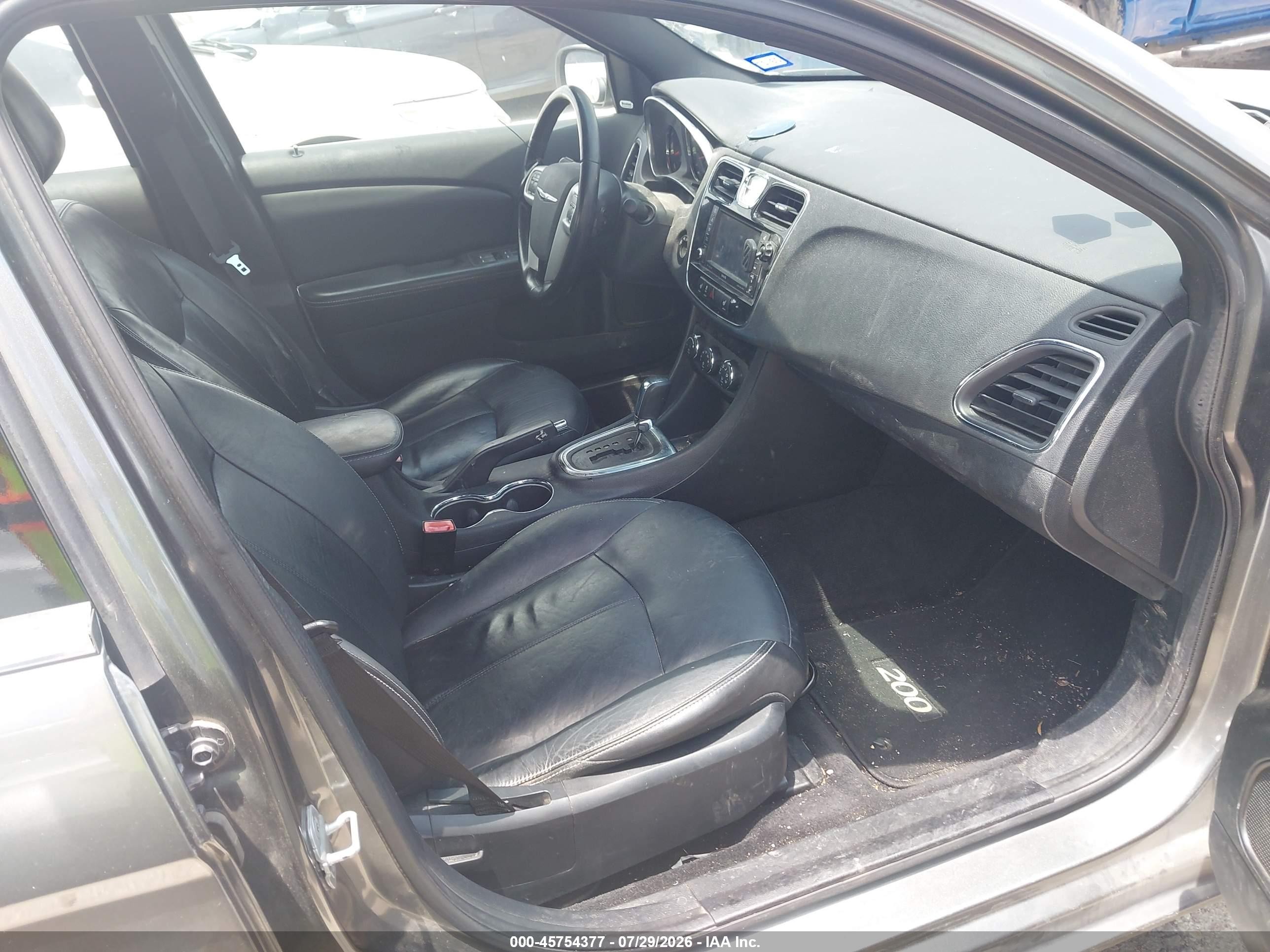 2012 Chrysler 200 Limited Gray vin: 1C3CCBCG2CN140524