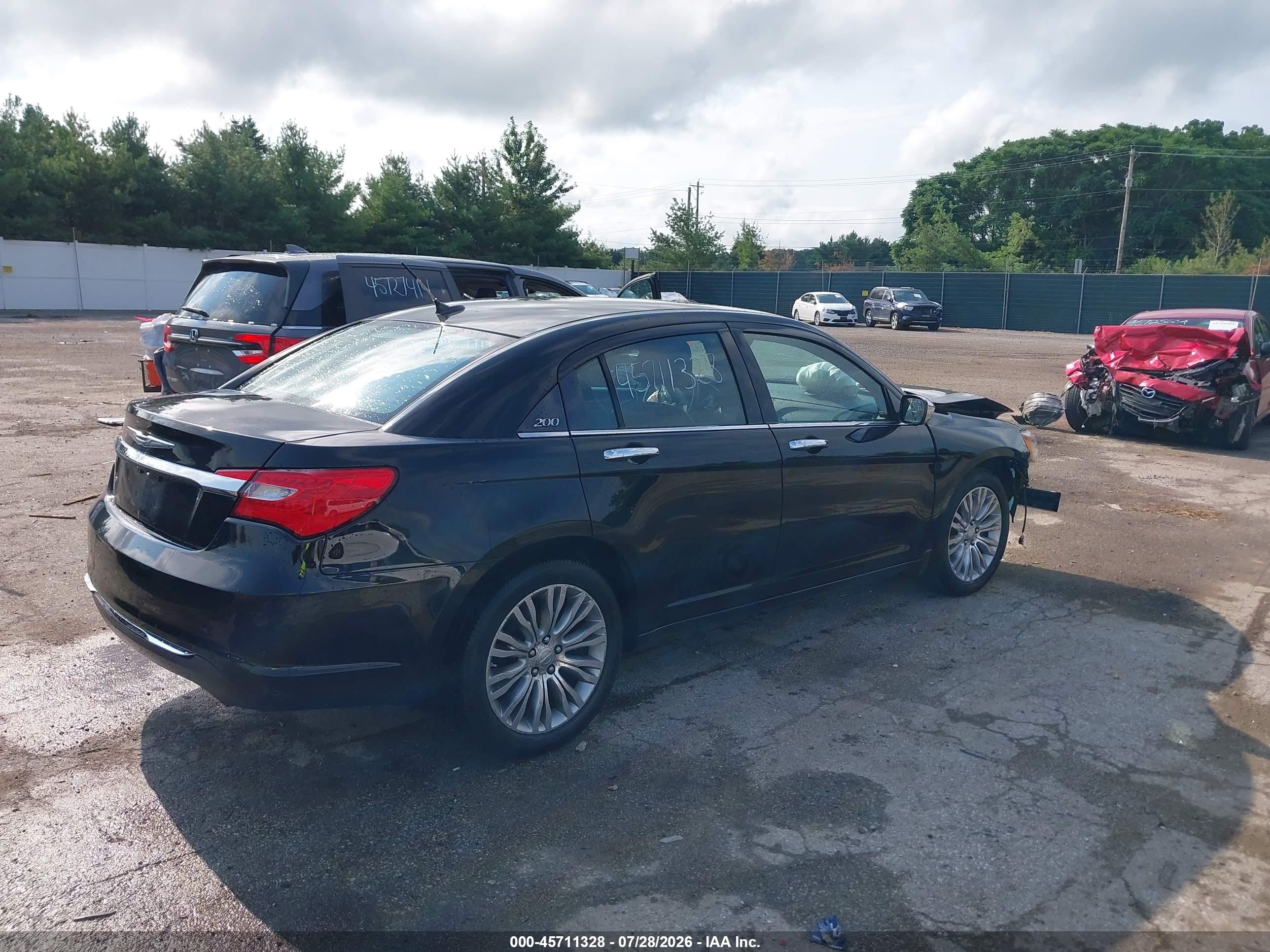 2013 Chrysler 200 Limited Black vin: 1C3CCBCG2DN546286