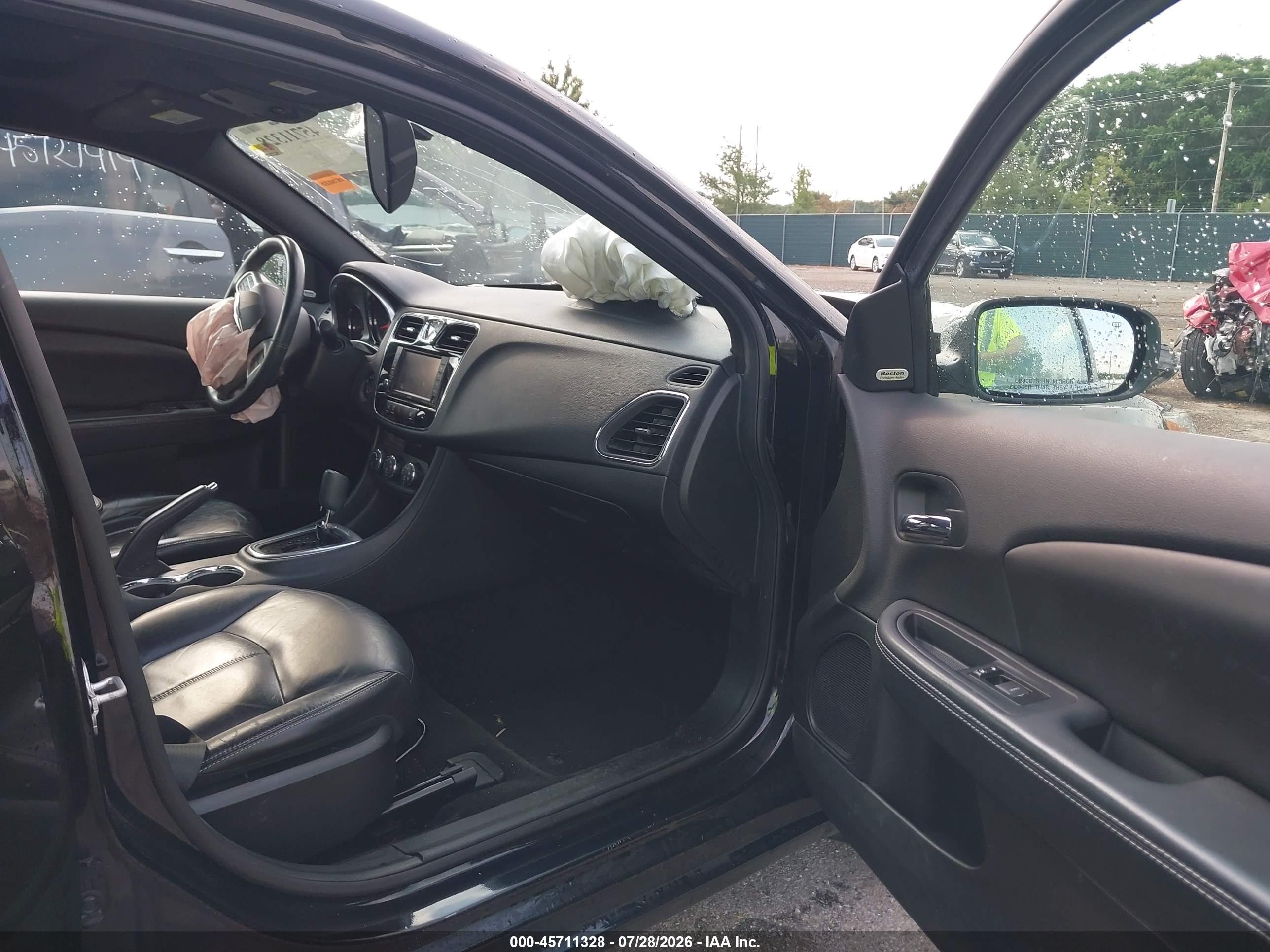 2013 Chrysler 200 Limited Black vin: 1C3CCBCG2DN546286